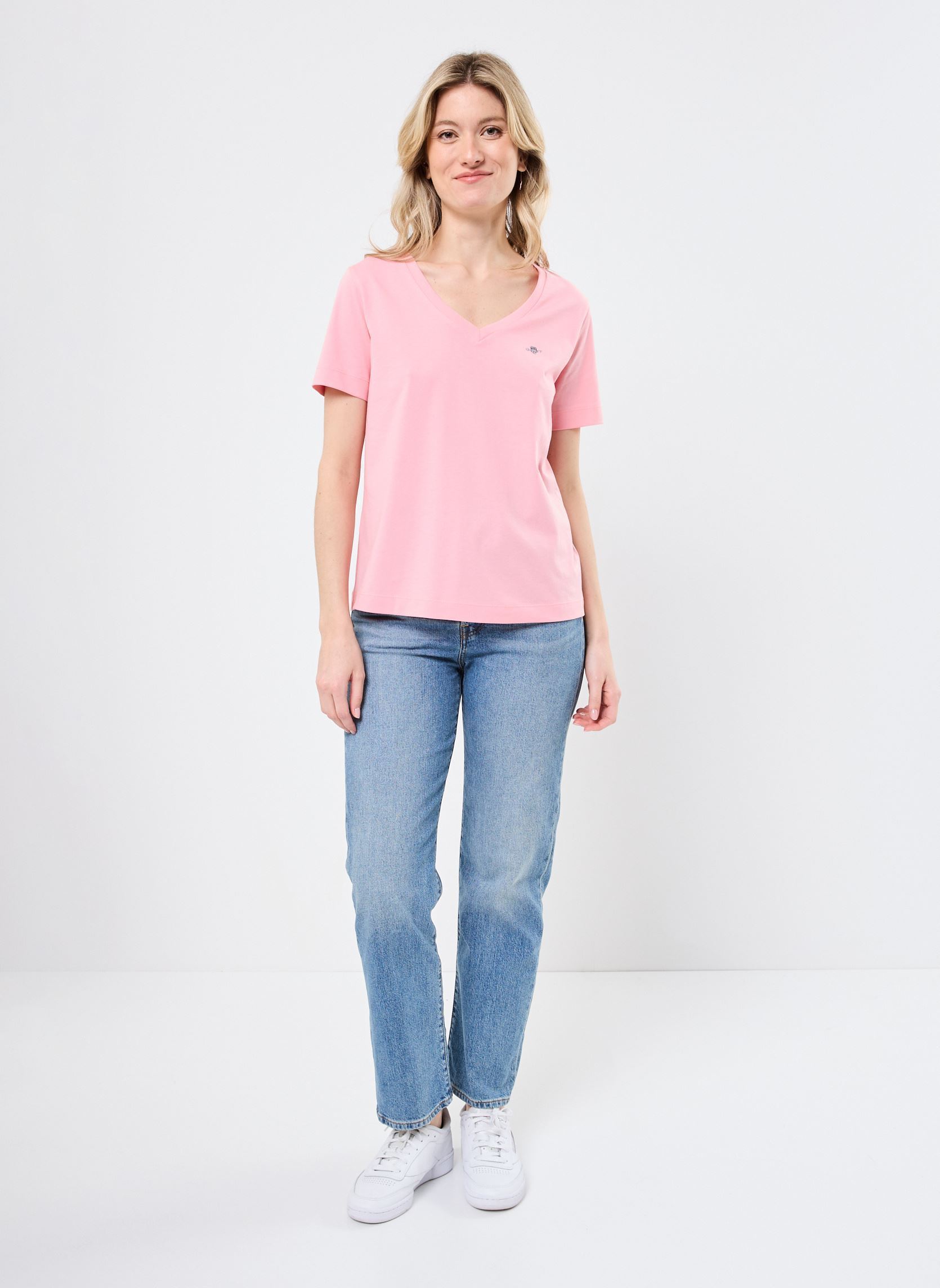 GANT Reg Cotton Script SS T-Shirt Donna