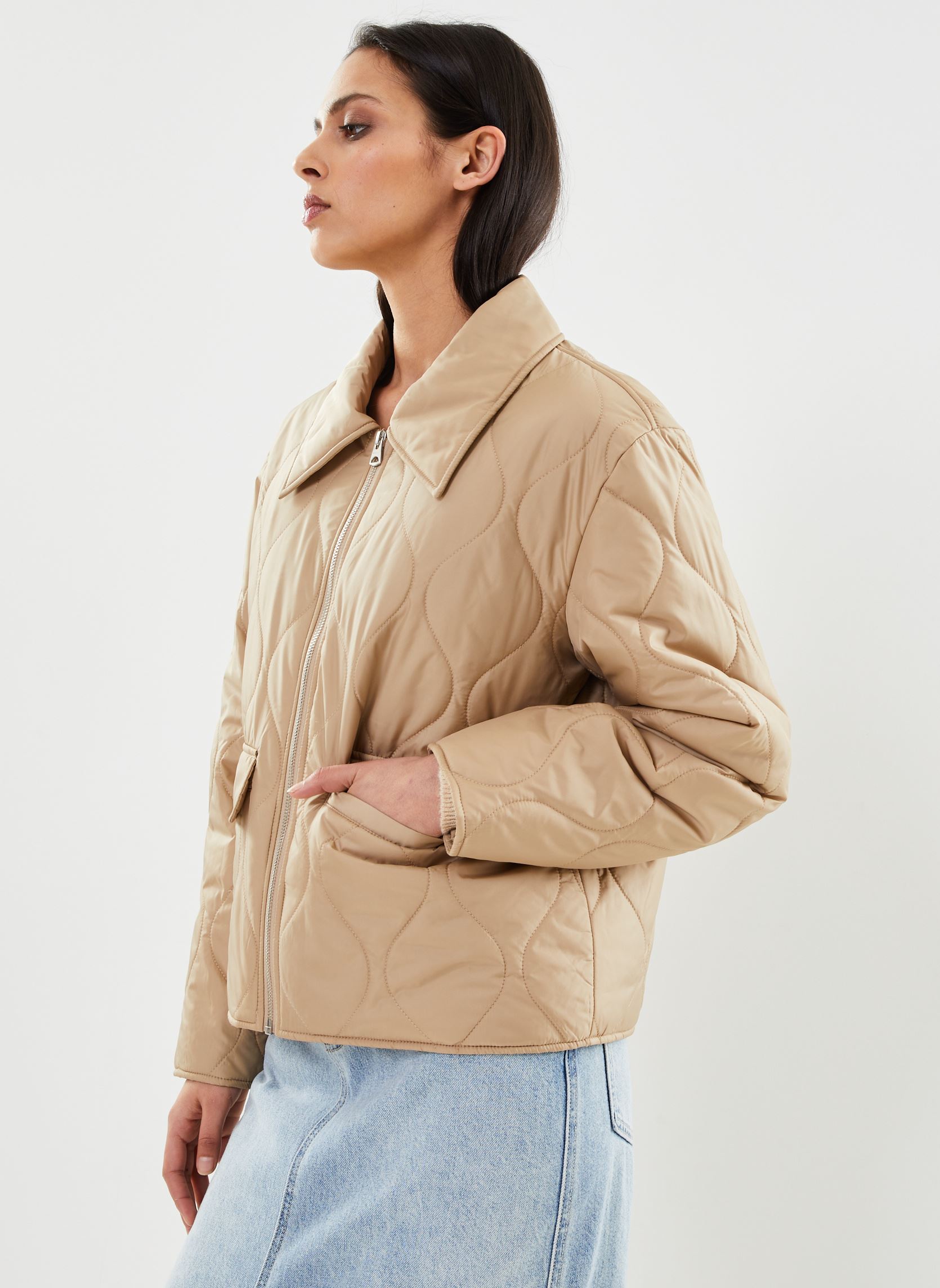 Vêtements GANT Quilted Collared Jacket pour Accessoires