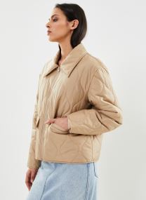 Blousons Quilted Collared Jacket femme beige