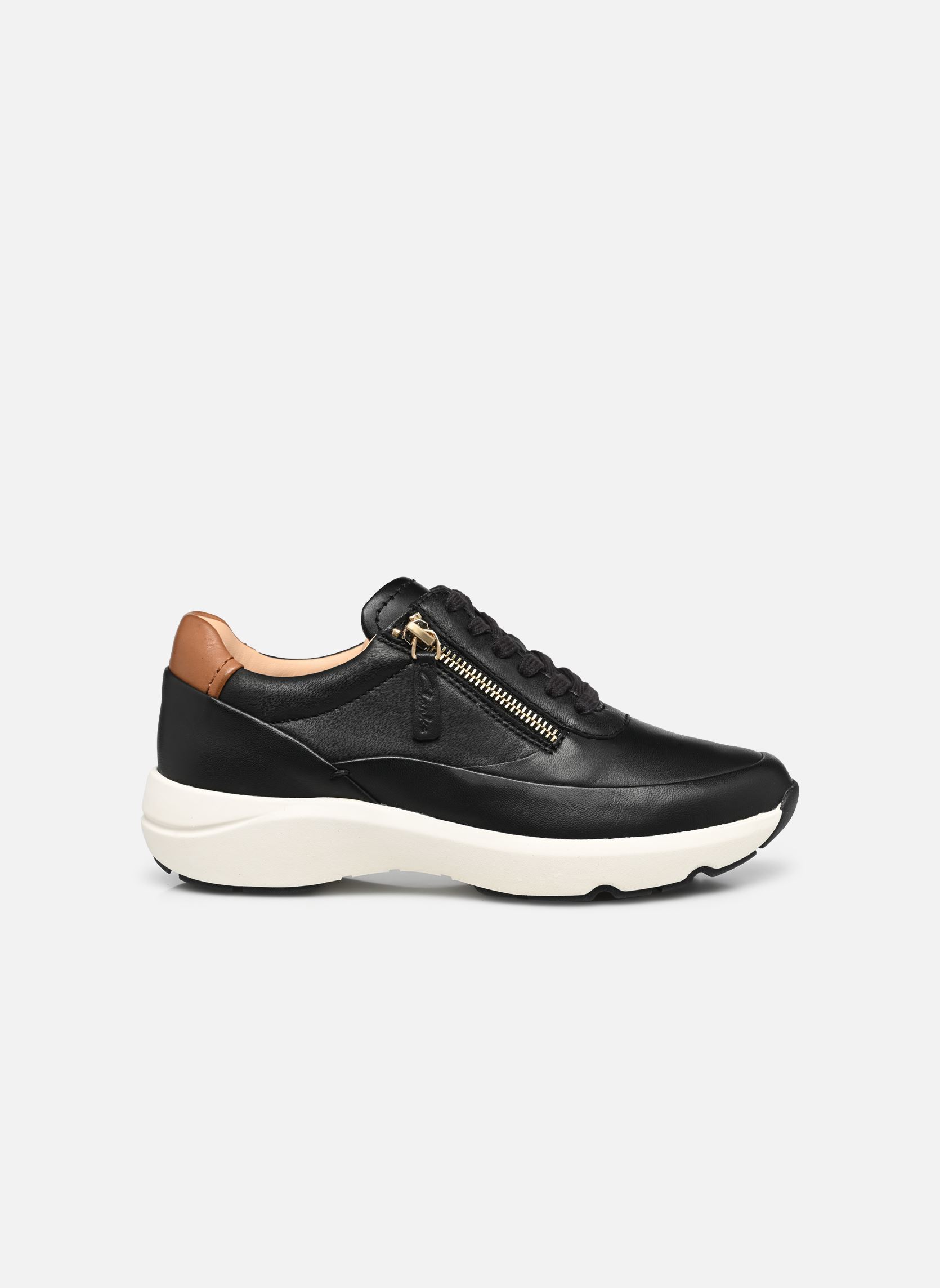 Sneakers Tivoli Zip donna nero Clarks Sneakers Tivoli Zip donna nero BLACK LEATHER