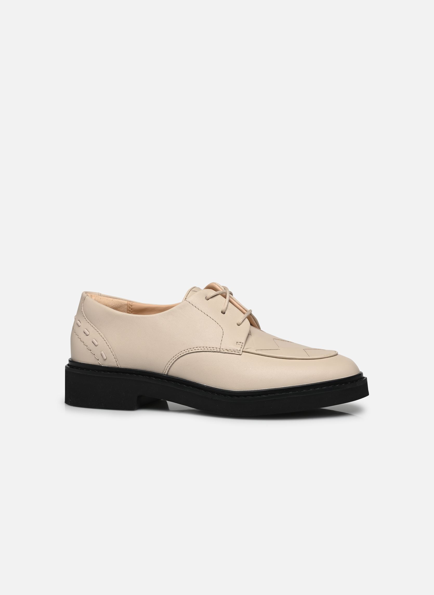 Derbies Splend Weave femme blanc Clarks Derbies Splend Weave femme blanc IVORY LEATHER
