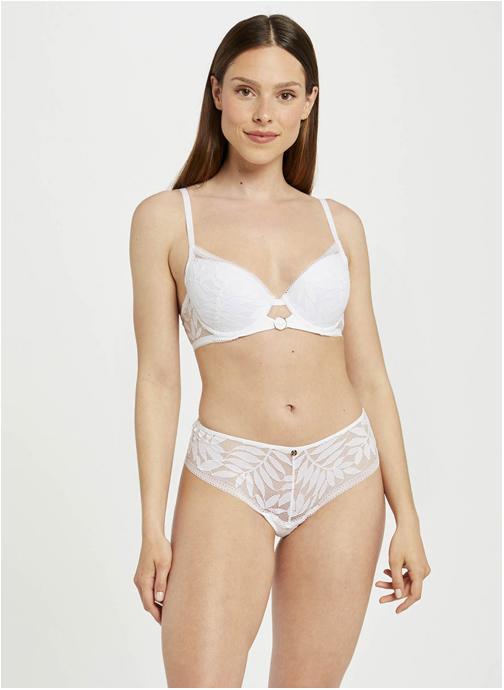 Morgan Culottes Shorty tanga blanc Lina femme blanc