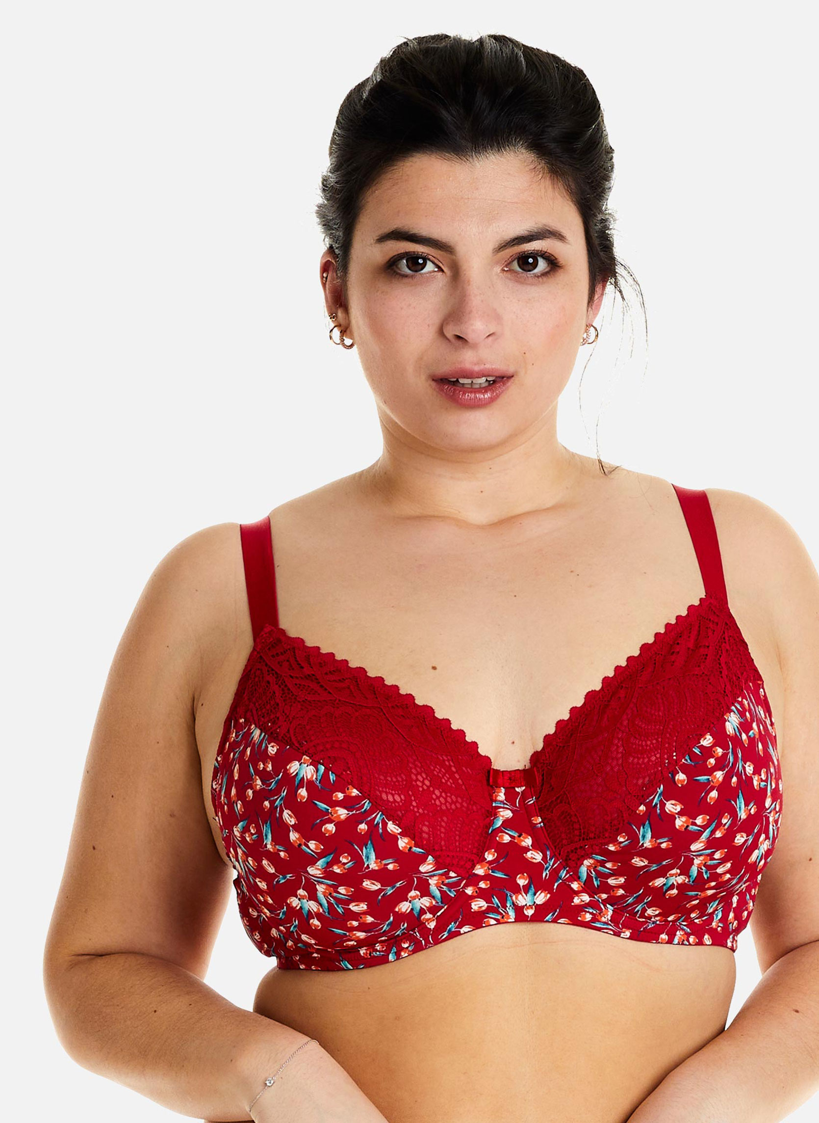 Brassières Soutien-gorge à armatures grand maintien rouge Paprika femme rouge Pomm'Poire Brassières Soutien-gorge à armatures grand maintien rouge Paprika femme rouge Rouge