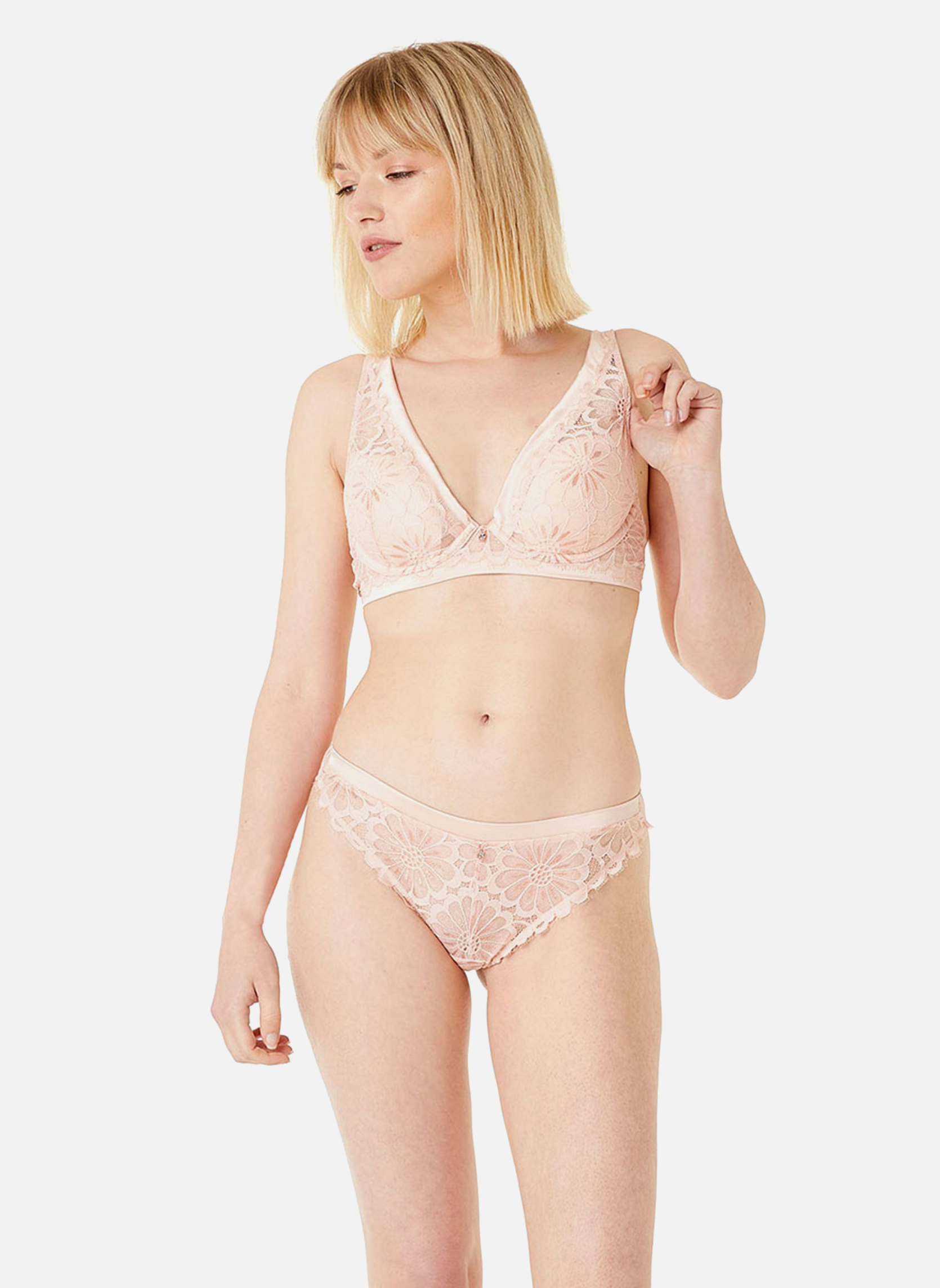 Culottes Shorty tanga poudre Acquise femme rose Brigitte Bardot Culottes Shorty tanga poudre Acquise femme rose Rose