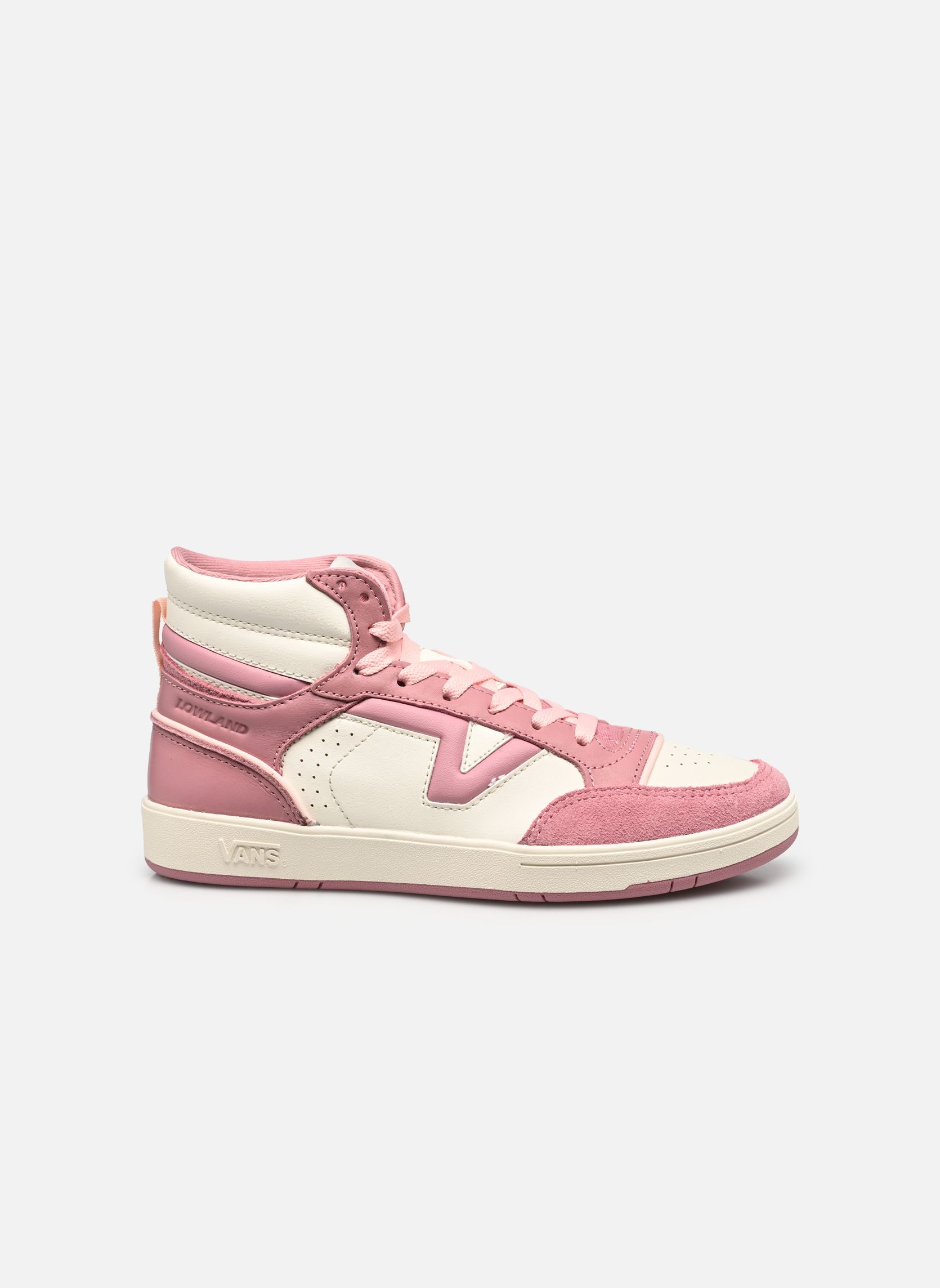 Baskets Lowland Mid CC JMP W femme rose Vans Baskets Lowland Mid CC JMP W femme rose NEW VARSITY MELLOW MAUVE/MARSH