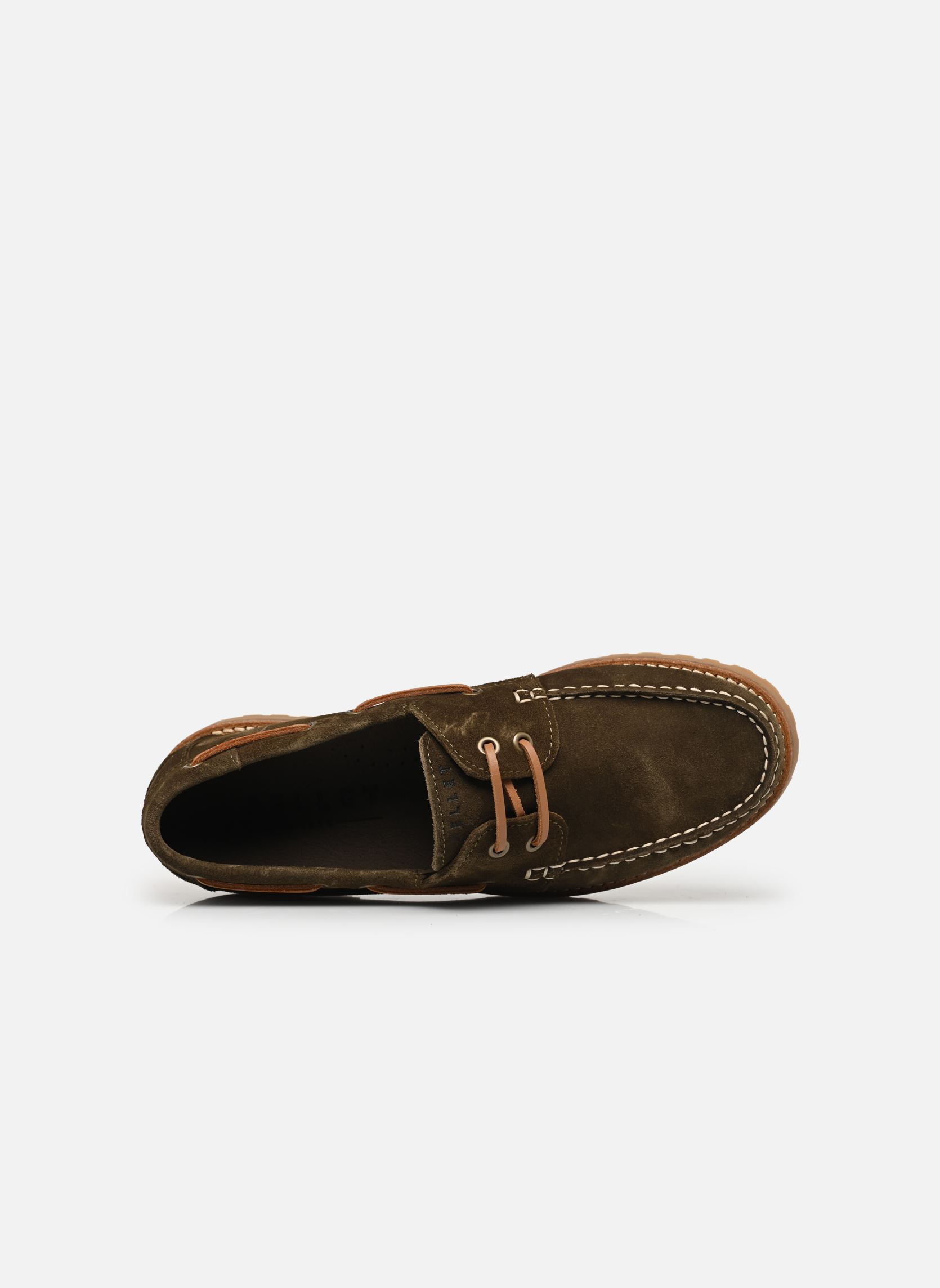 Chaussures bateaux Olivio homme vert Pellet Chaussures bateaux Olivio homme vert VELOURS KAKI