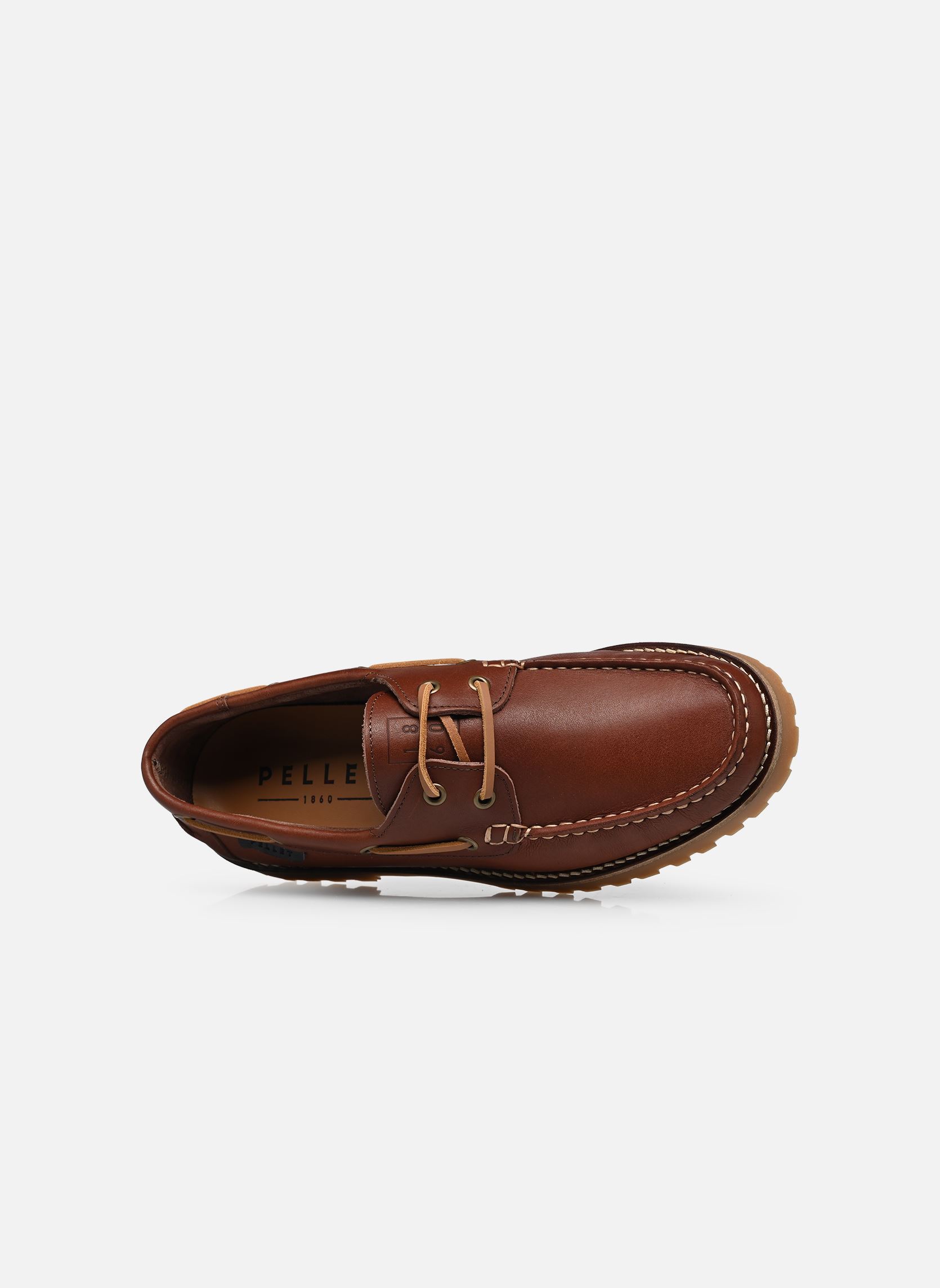 Chaussures bateaux Olivio homme marron Pellet Chaussures bateaux Olivio homme marron VEAU TEXAS BRUN