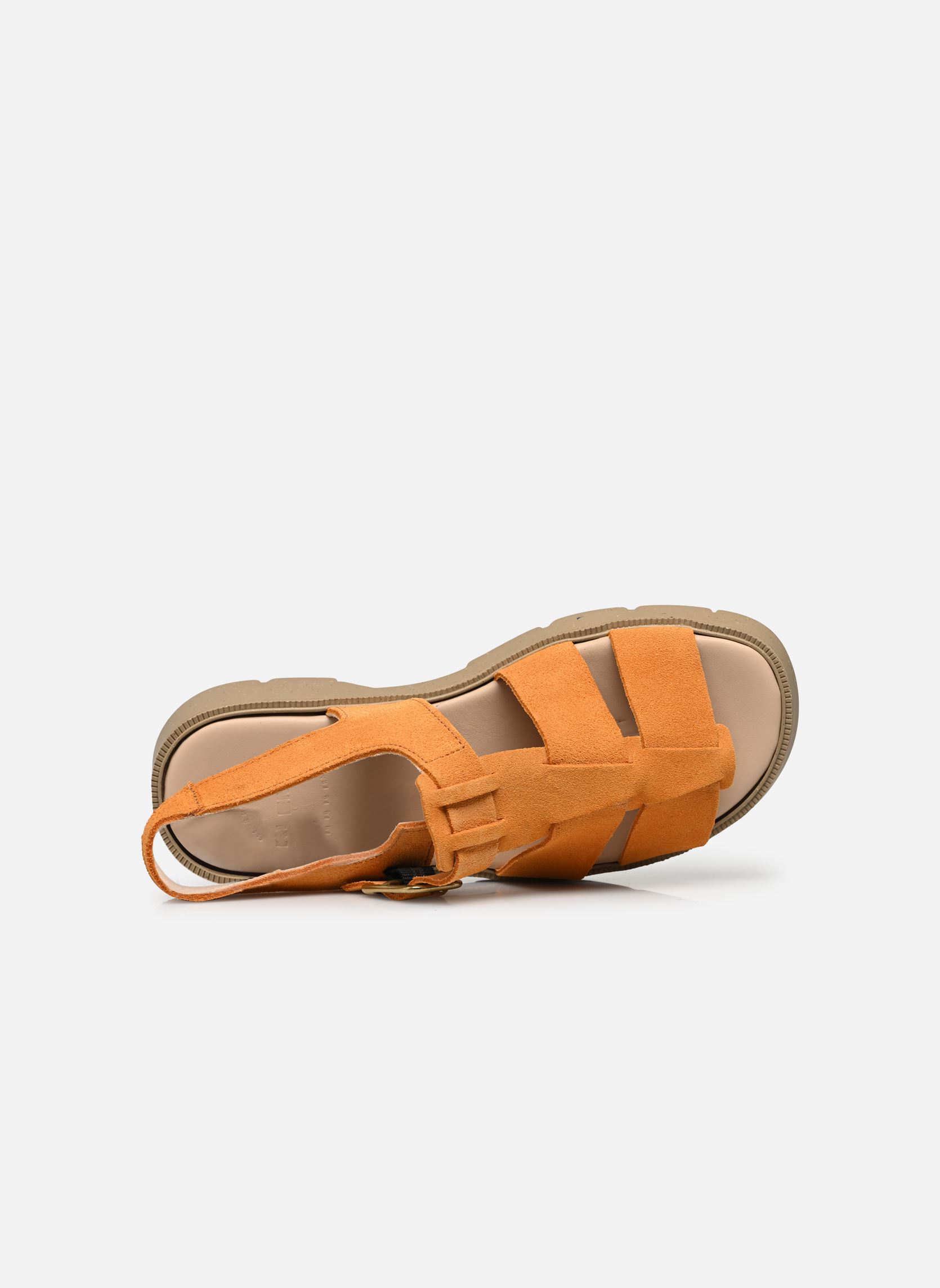 Platte sandalen BALLAST V dames oranje Kleman Platte sandalen BALLAST V dames oranje PECHE