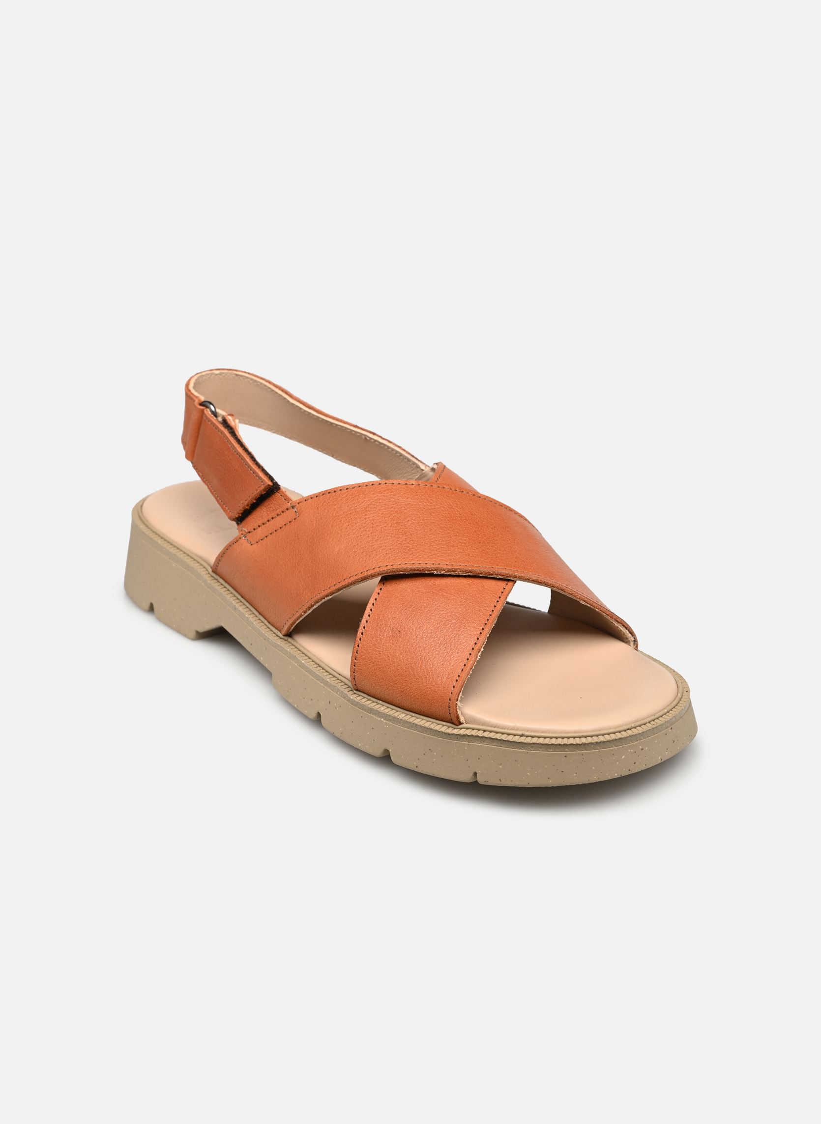 Sandales plates ILOT OAK femme orange Kleman Sandales plates ILOT OAK femme orange BRIQUE