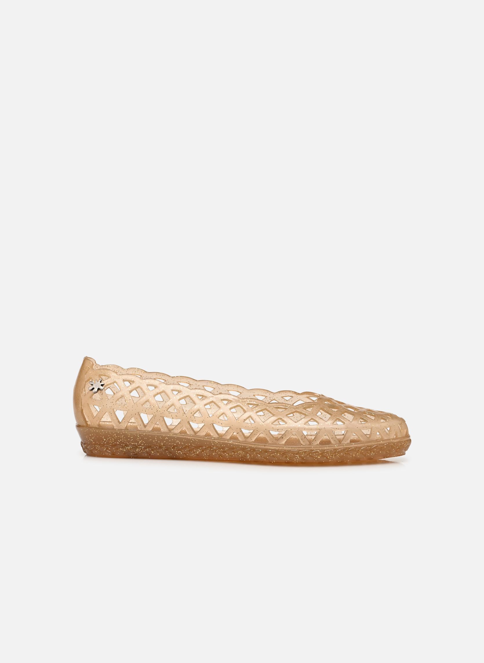 Flache Sandalen Jutam damen gold und bronze Méduse Flache Sandalen Jutam damen gold und bronze Crepe Paillete