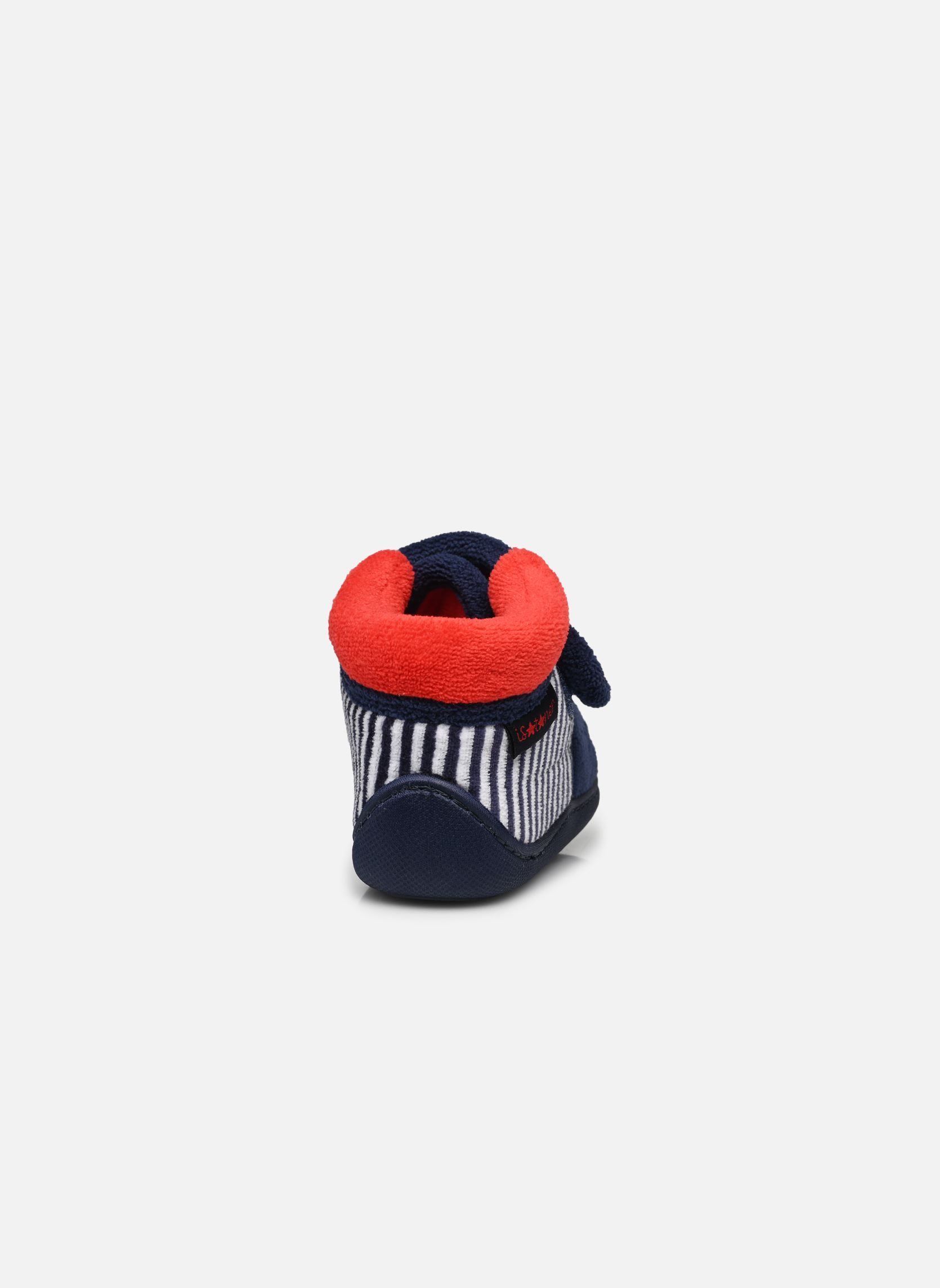 Hausschuhe Bottillons velcro en micro-éponge jungen blau Isotoner Hausschuhe Bottillons velcro en micro-éponge jungen blau MARINE
