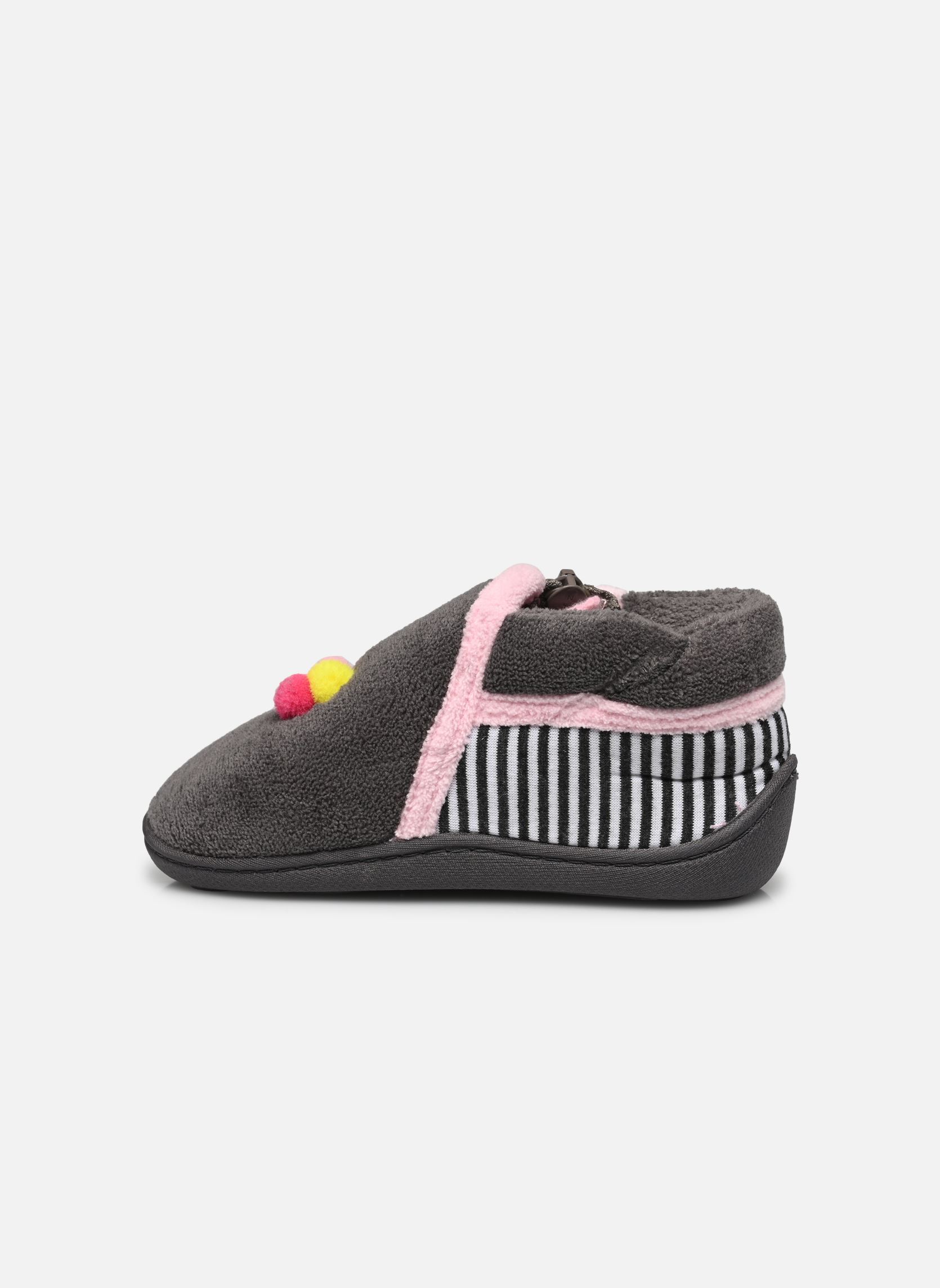 Hausschuhe Bottillons zip en micro-éponge W mädchen grau Isotoner Hausschuhe Bottillons zip en micro-éponge W mädchen grau GRIS
