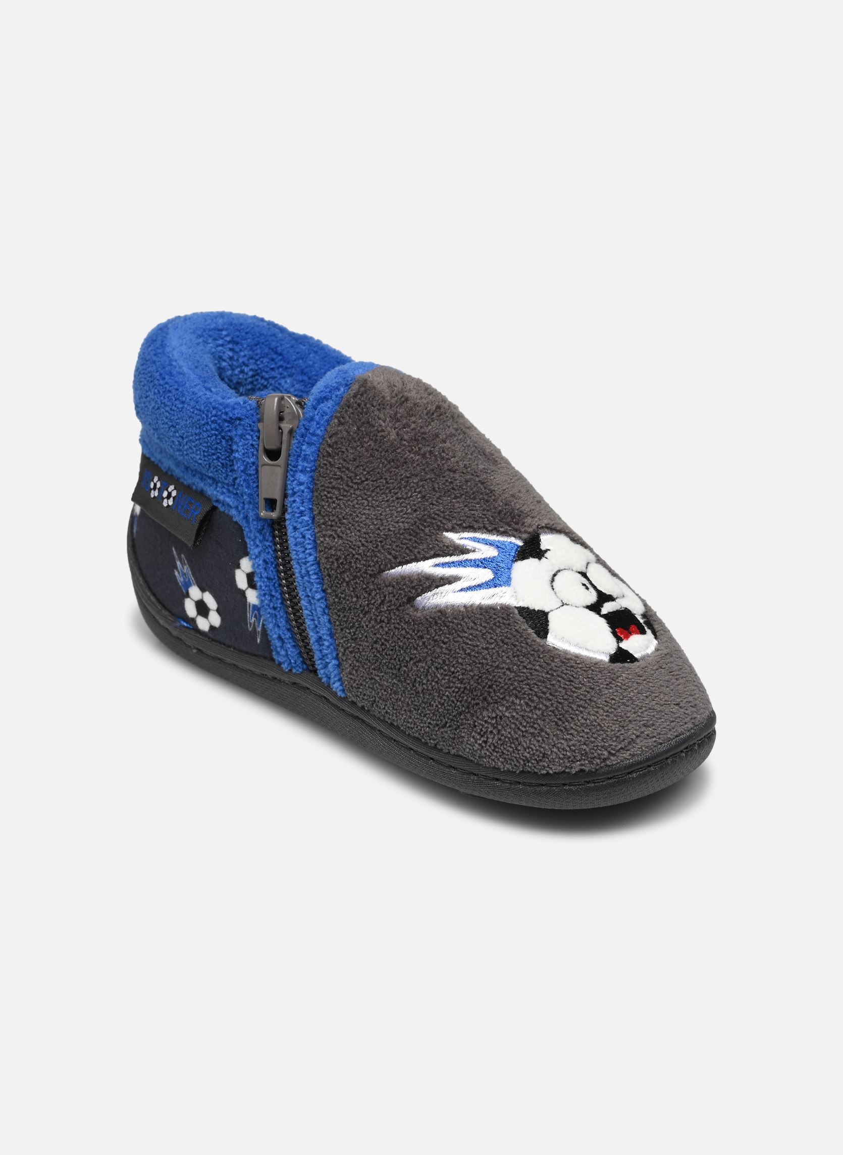 Chaussons Bottillons zip en micro-éponge M garçon gris Isotoner Chaussons Bottillons zip en micro-éponge M garçon gris GRIS