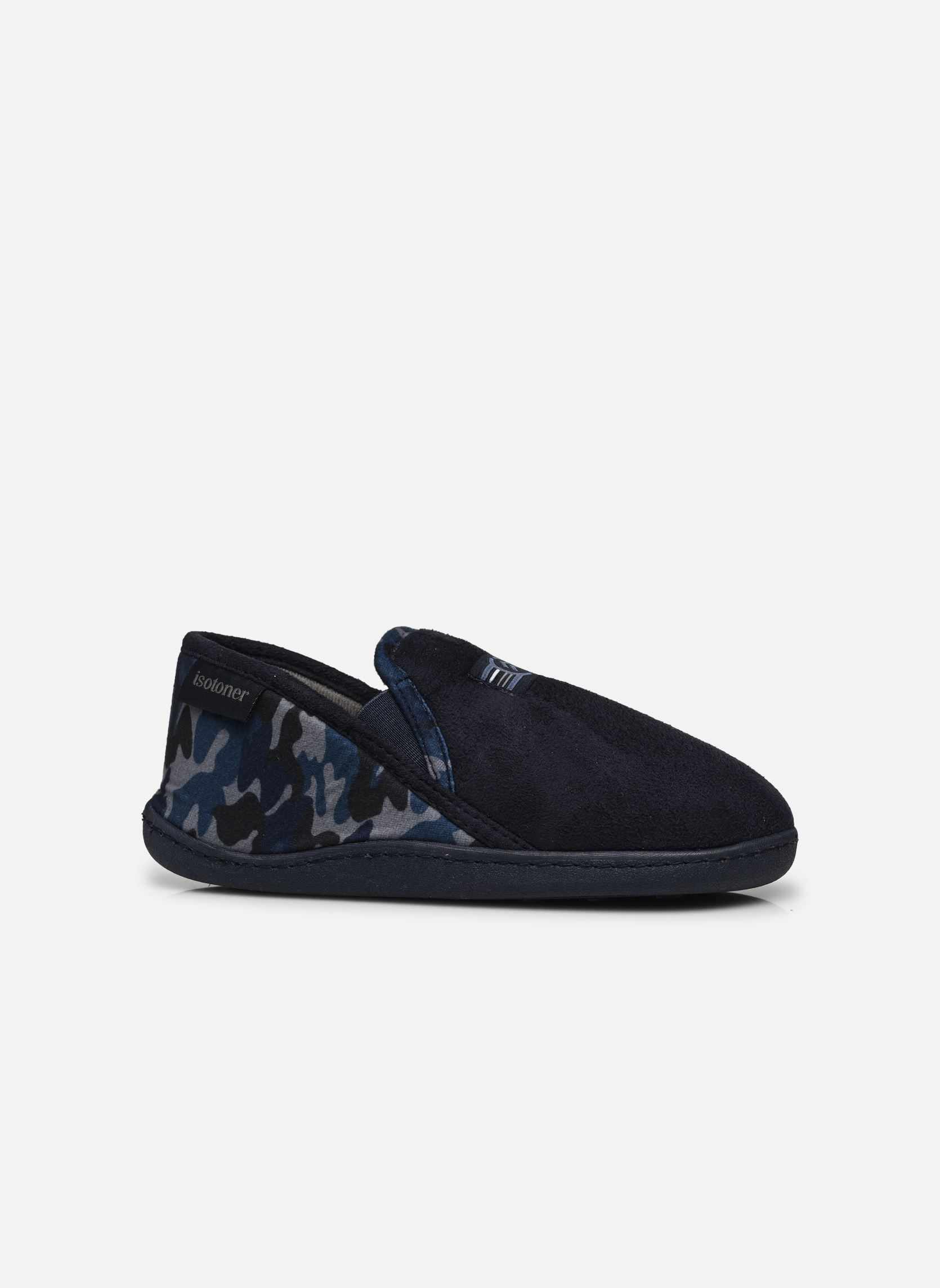 Chaussons Mocassins en suédine garçon bleu Isotoner Chaussons Mocassins en suédine garçon bleu MARINE