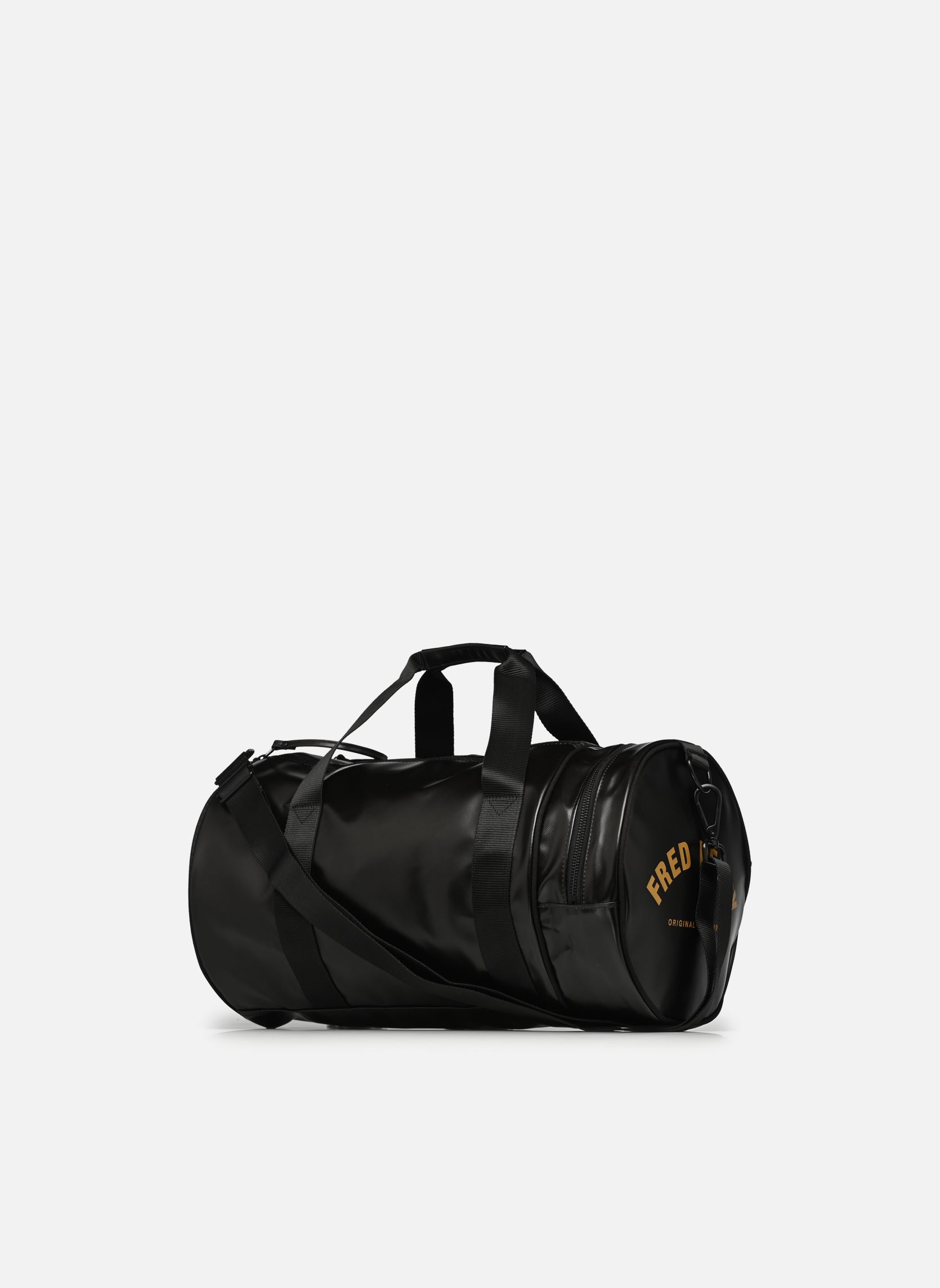 Reistassen TONAL CLASSIC BARREL BAG heren zwart Fred Perry Reistassen TONAL CLASSIC BARREL BAG heren zwart BLACK/GOLD