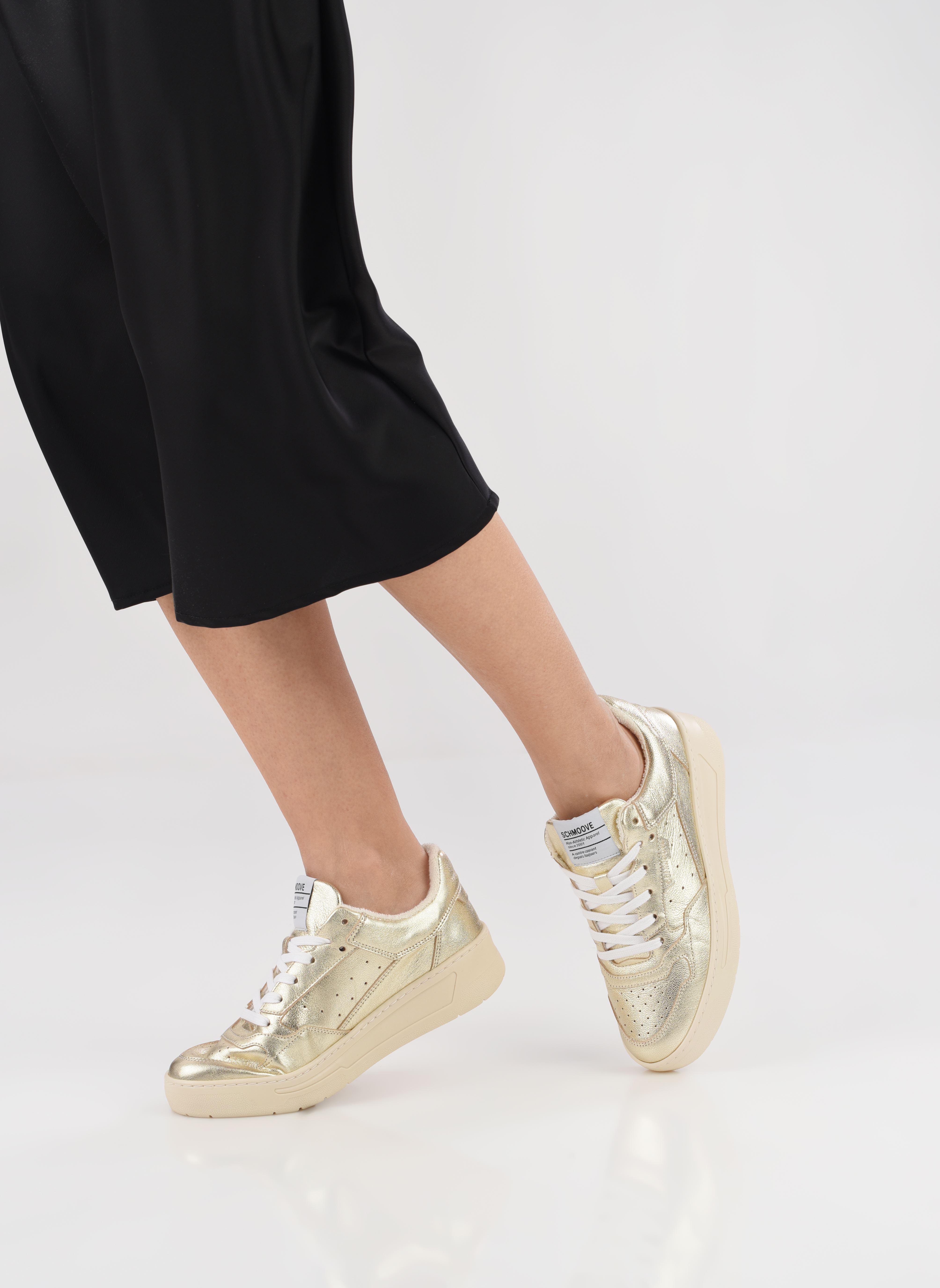 Baskets SMATCH NEW TRAINER W femme or et bronze Schmoove Baskets SMATCH NEW TRAINER W femme or et bronze CHAMPAGNE