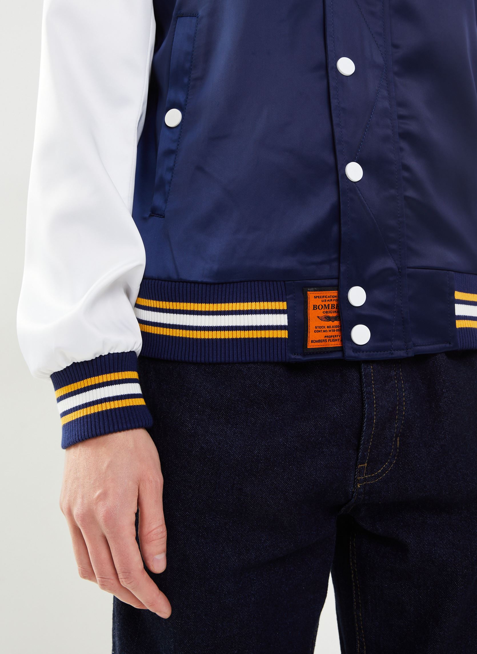 Bomberjacks March Men heren blauw Bombers Original Bomberjacks March Men heren blauw NAVY/WHITE