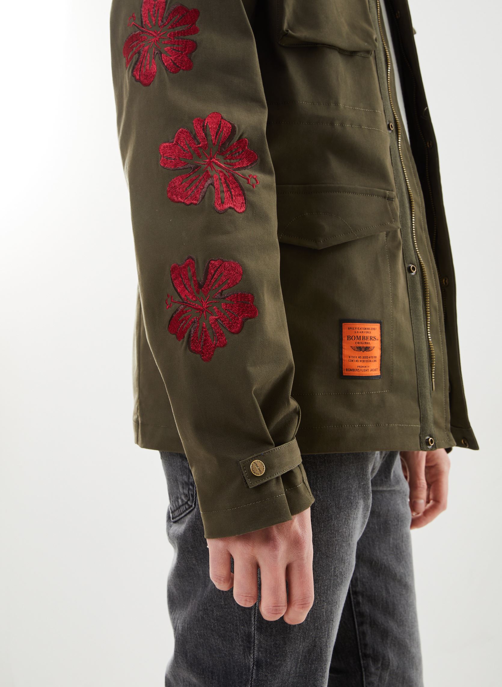 Jacken Fleet Men herren grün Bombers Original Jacken Fleet Men herren grün KAKI