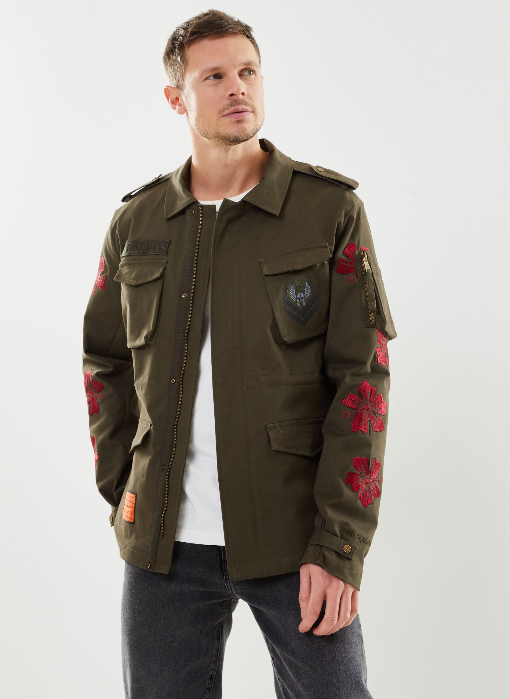 Jacken Fleet Men herren grün Bombers Original Jacken Fleet Men herren grün KAKI