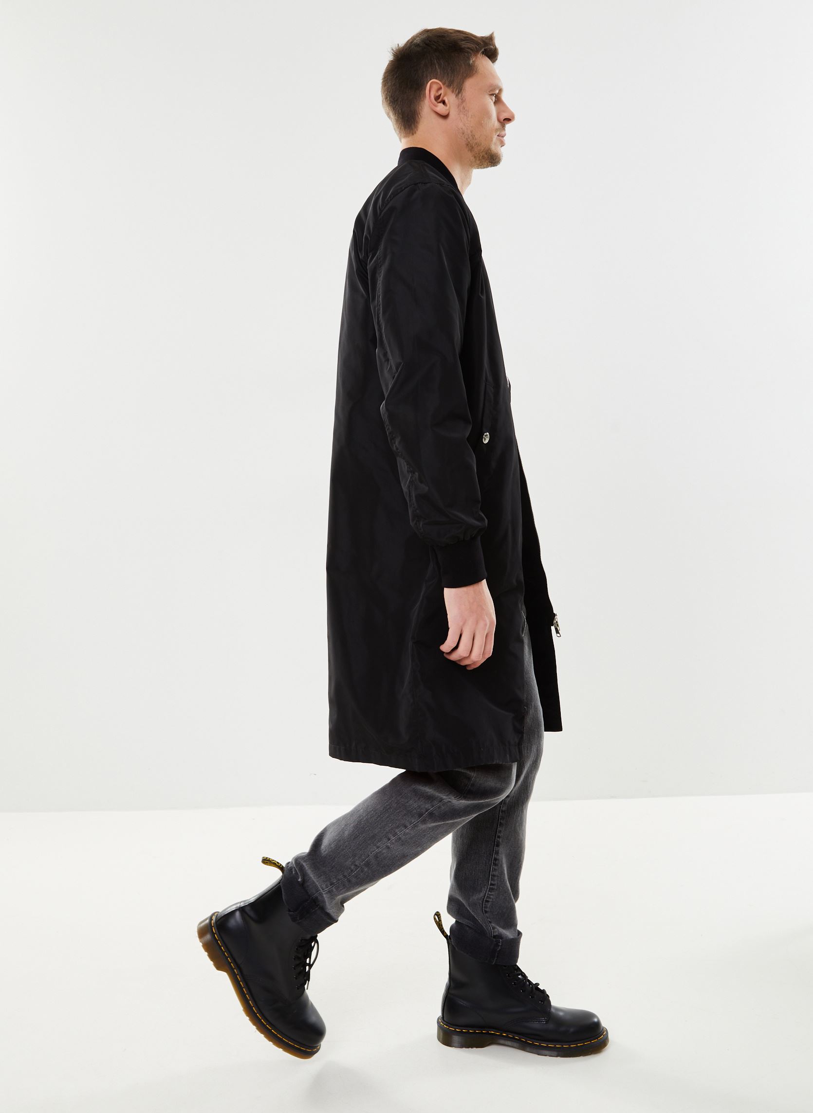 Cappotti lunghi MA 105 MEN uomo nero Bombers Original Cappotti lunghi MA 105 MEN uomo nero BLACK