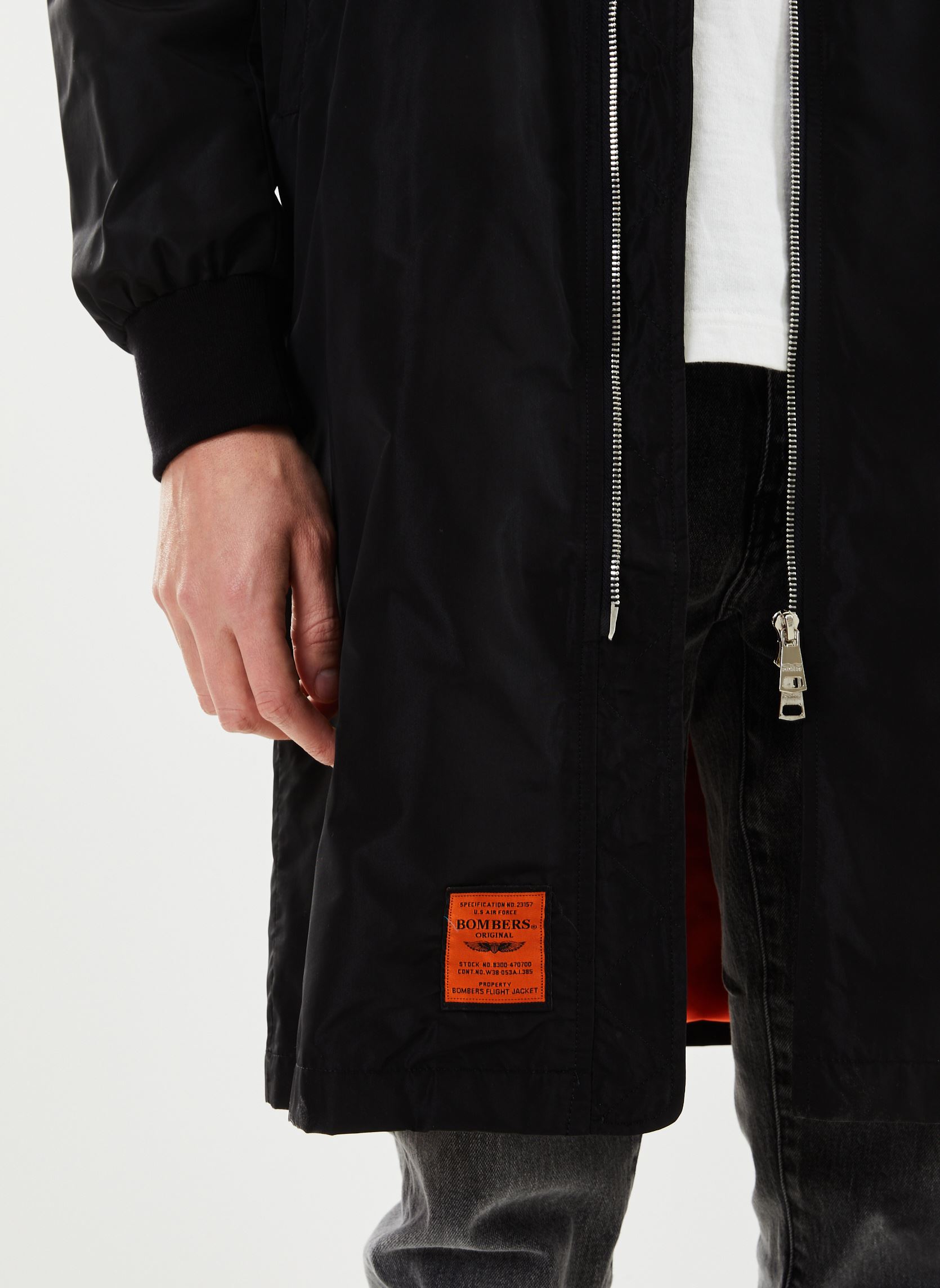 Cappotti lunghi MA 105 MEN uomo nero Bombers Original Cappotti lunghi MA 105 MEN uomo nero BLACK
