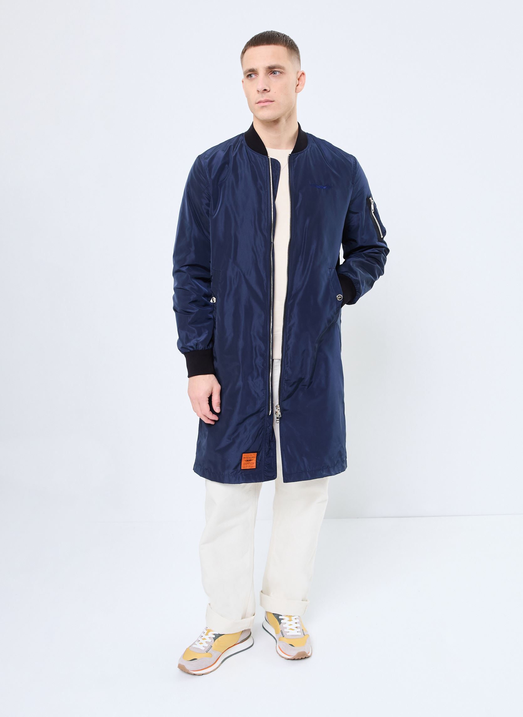 Lange Mäntel MA 105 MEN herren blau Bombers Original Lange Mäntel MA 105 MEN herren blau NAVY