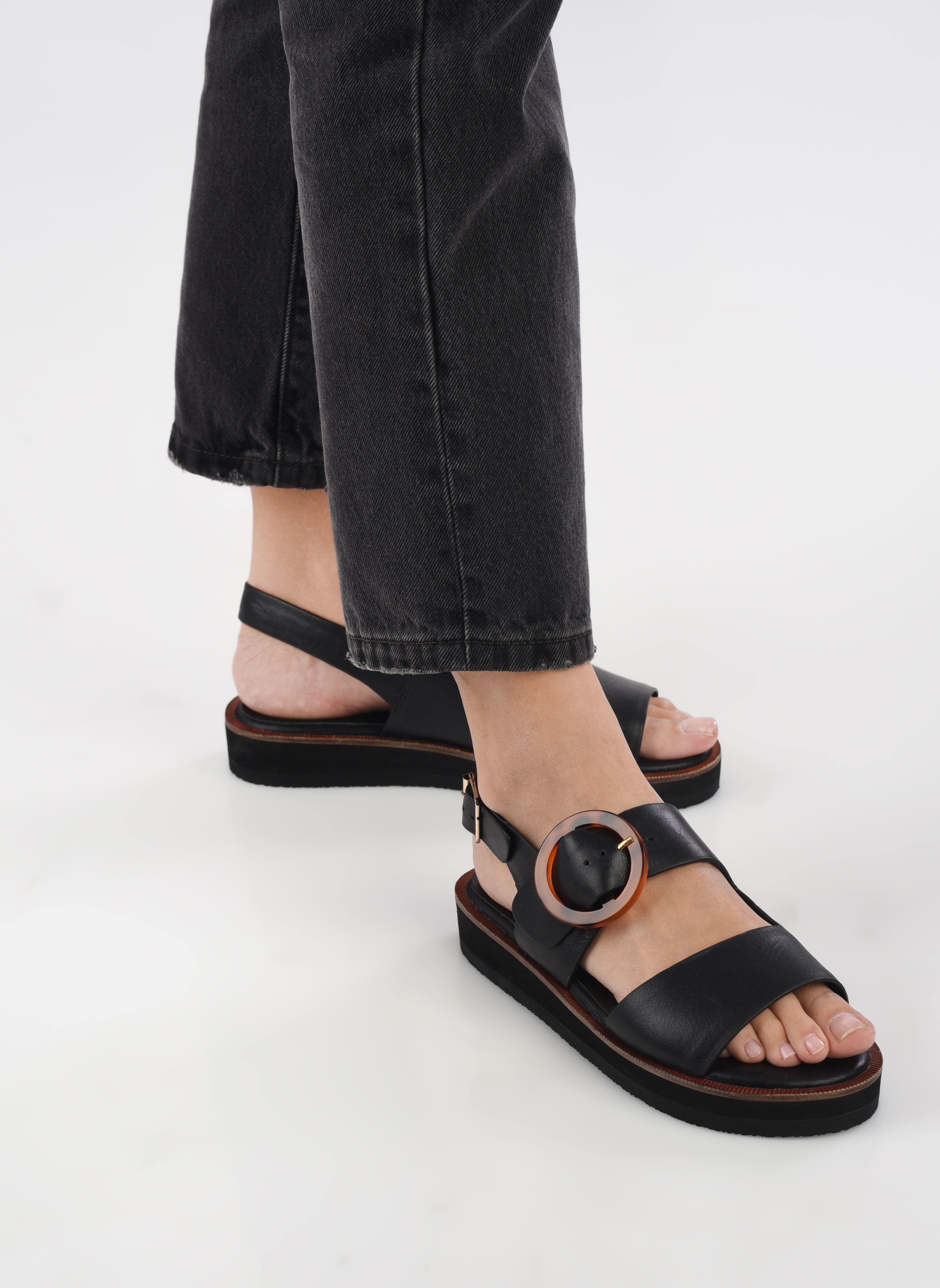 Sandales plates SIGUI SANDALE W femme noir Schmoove Sandales plates SIGUI SANDALE W femme noir BLACK