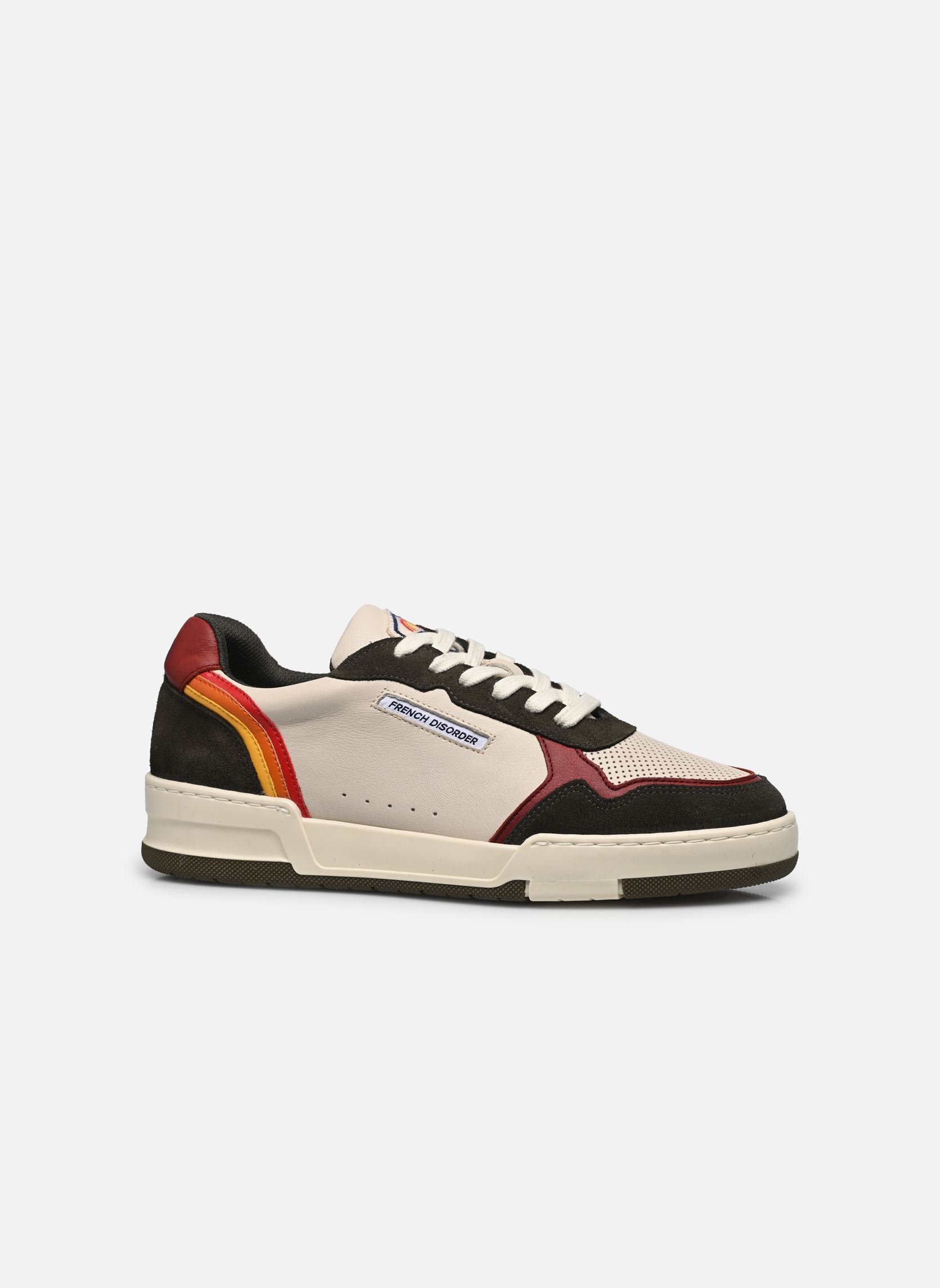 Baskets basses Rainbow M homme vert French Disorder Baskets basses Rainbow M homme vert KAKI MULTI