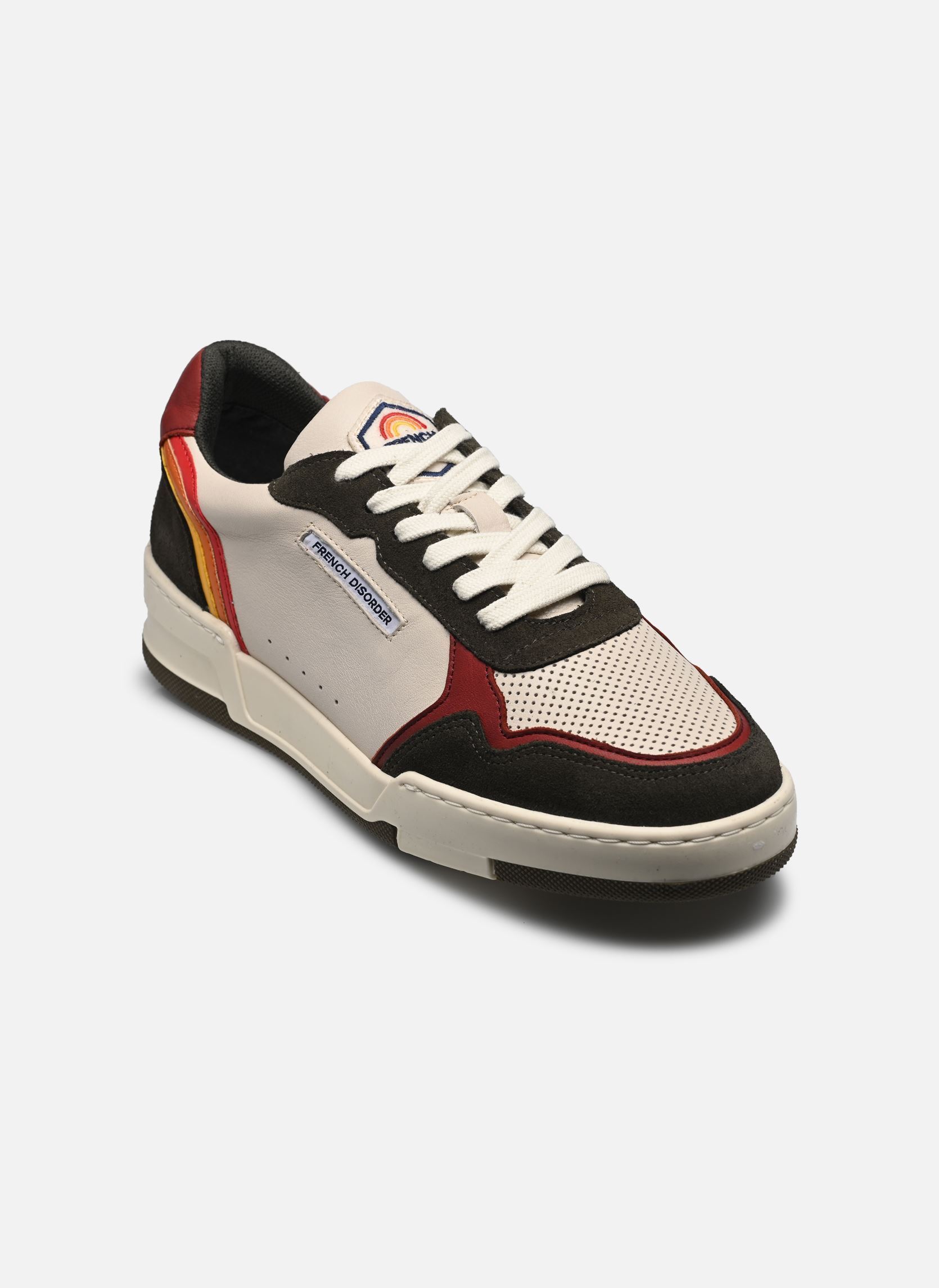 Baskets basses Rainbow M homme vert French Disorder Baskets basses Rainbow M homme vert KAKI MULTI