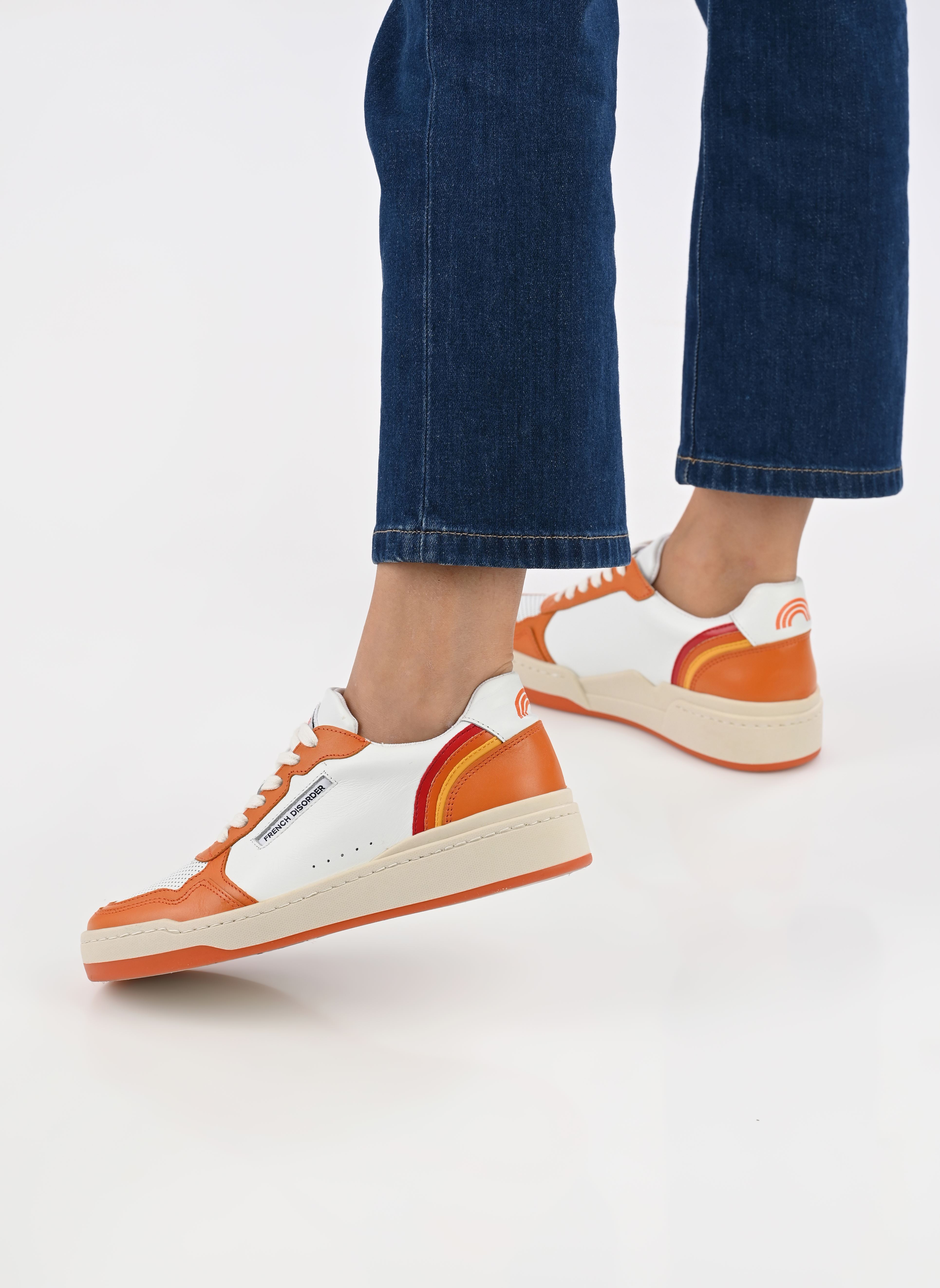 Niedrige Sneaker Rainbow W damen orange French Disorder Niedrige Sneaker Rainbow W damen orange ORANGE