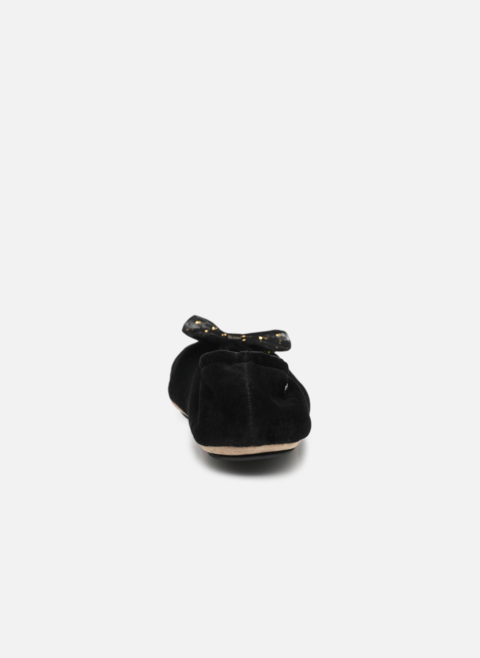 Chaussons Ballerines en microvelours nœud précieux femme noir Isotoner Chaussons Ballerines en microvelours nœud précieux femme noir NOIR