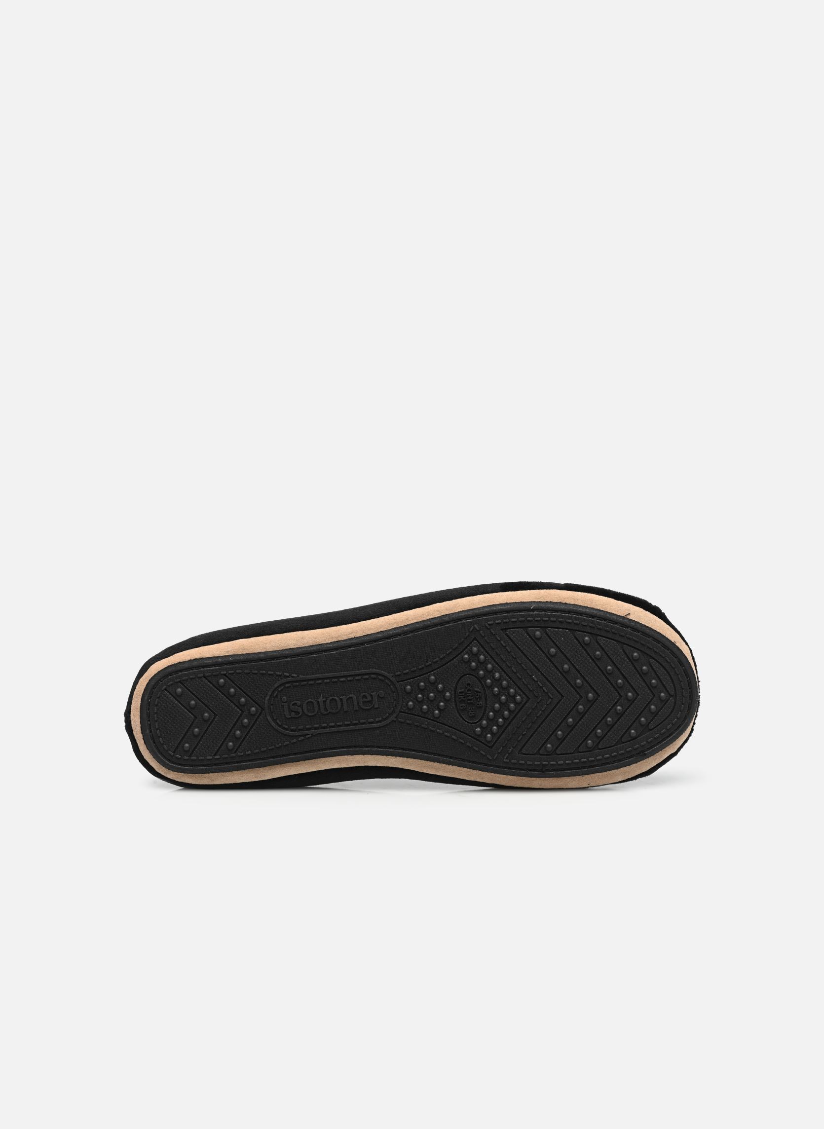 Chaussons Ballerines en microvelours nœud précieux femme noir Isotoner Chaussons Ballerines en microvelours nœud précieux femme noir NOIR