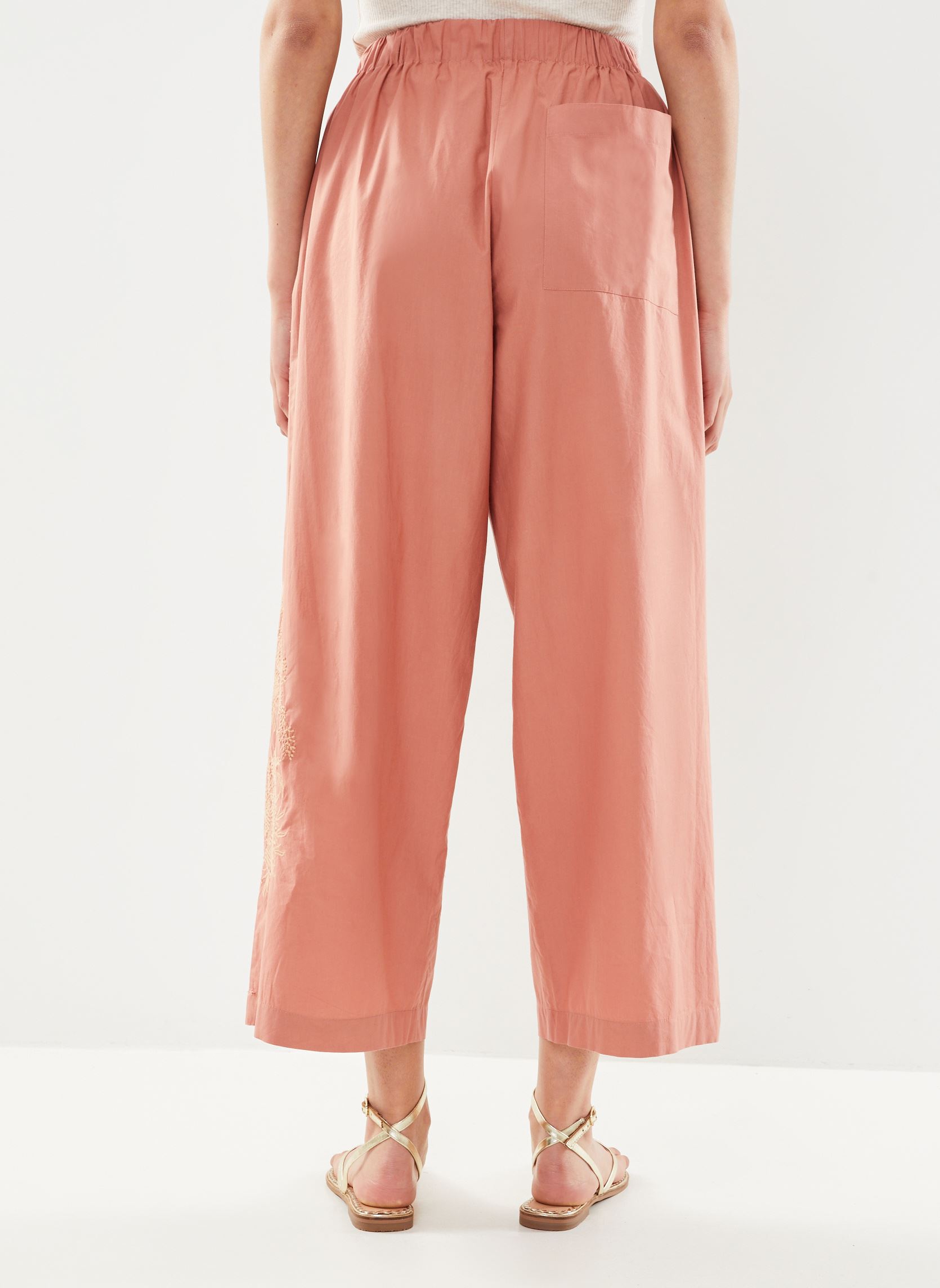 Pantalons larges Party TC129 Brd femme rose Leon & Harper Pantalons larges Party TC129 Brd femme rose BLUSH