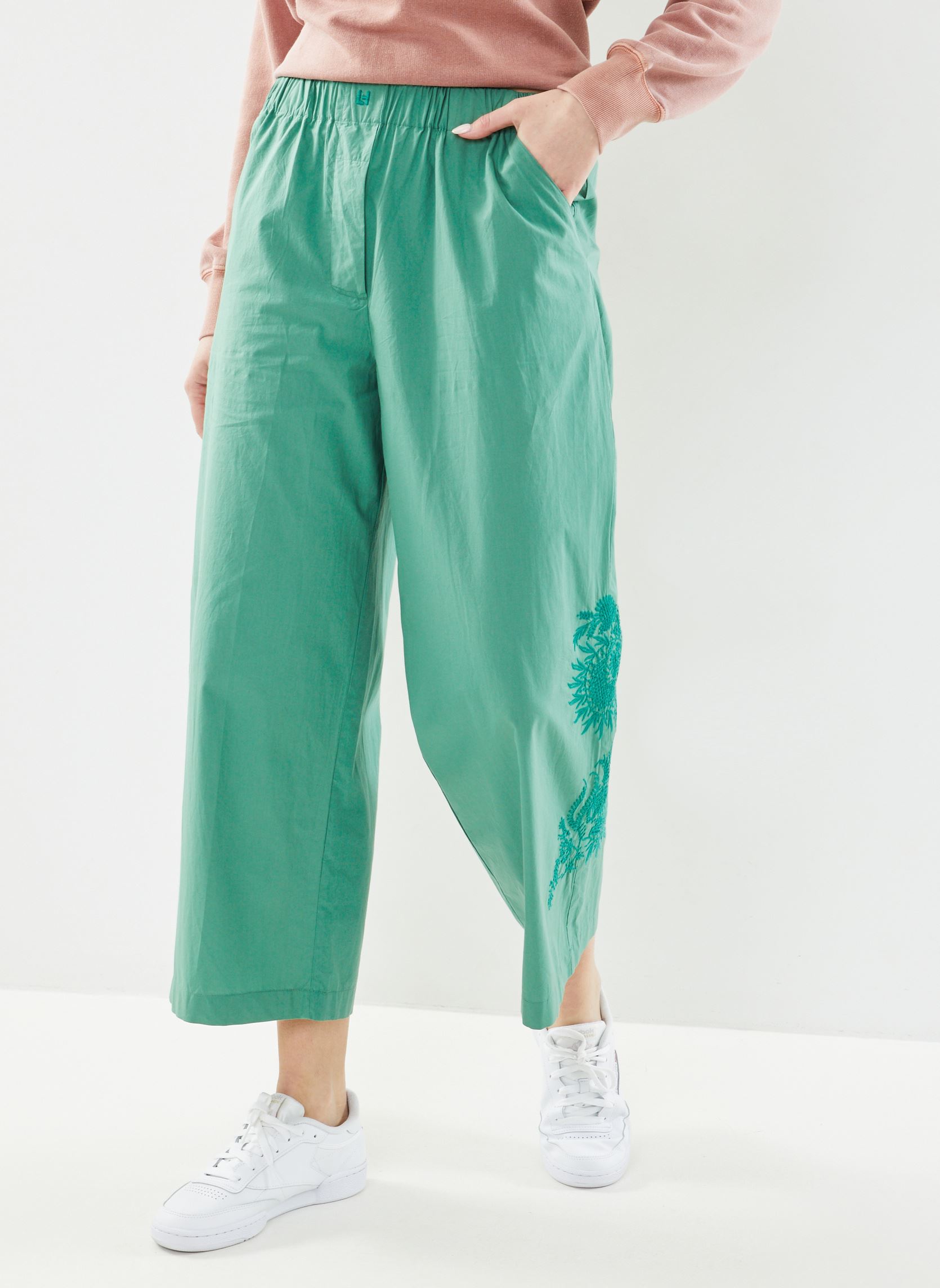 Pantalons larges Party TC129 Brd femme vert Leon & Harper Pantalons larges Party TC129 Brd femme vert GRASS