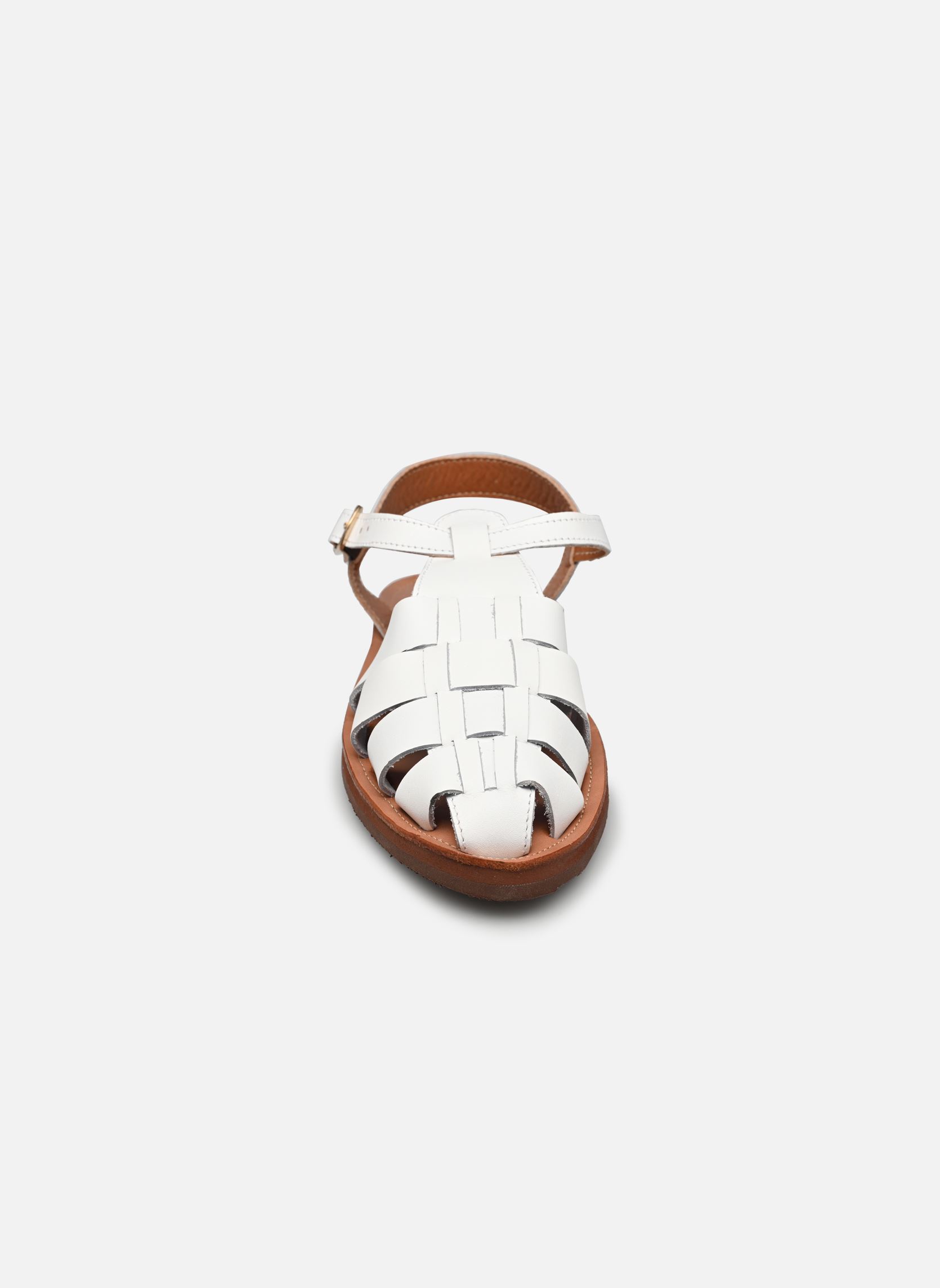 Flache Sandalen Cancun AS14 P24 damen weiß Leon & Harper Flache Sandalen Cancun AS14 P24 damen weiß WHITE