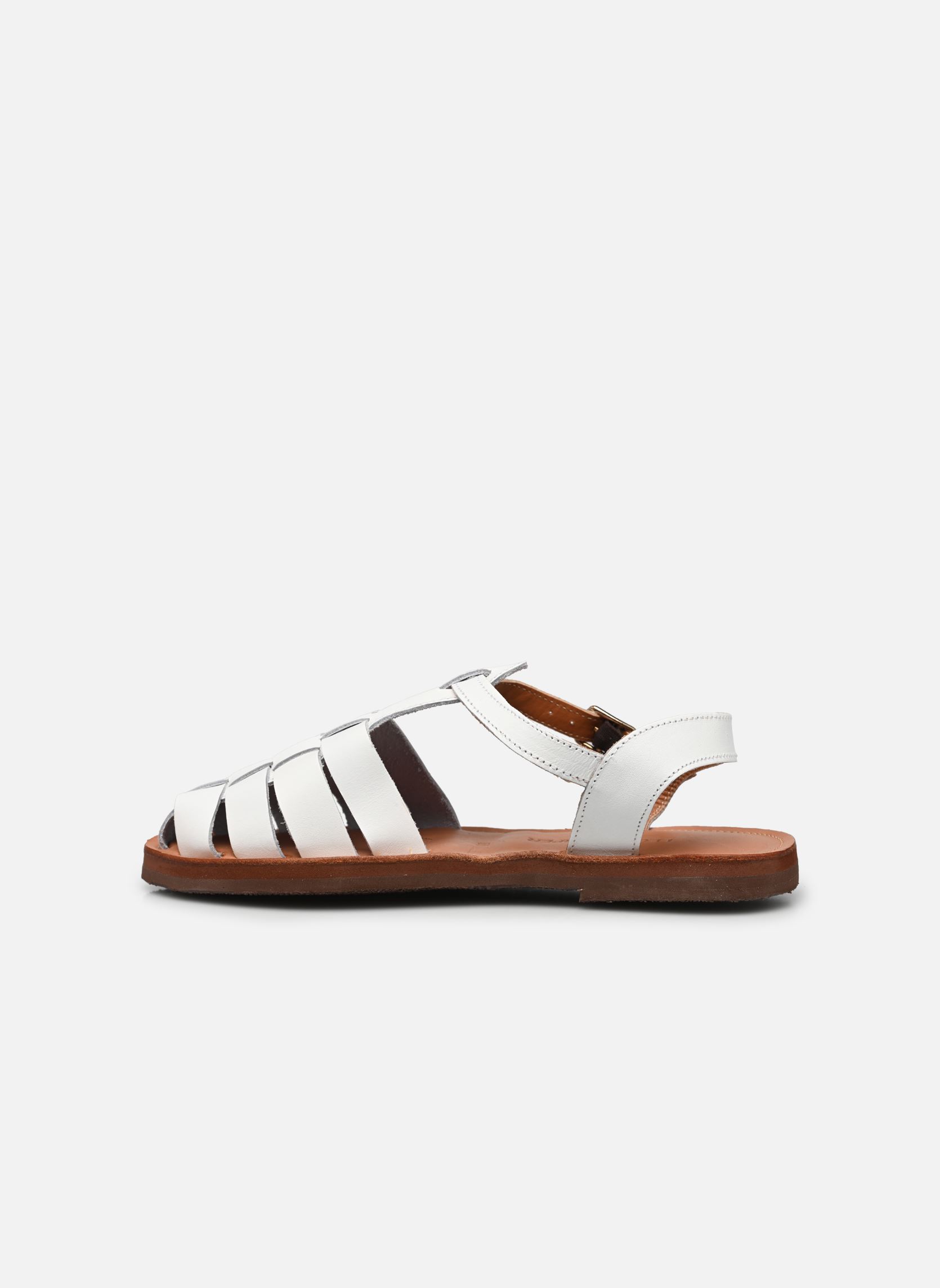 Flache Sandalen Cancun AS14 P24 damen weiß Leon & Harper Flache Sandalen Cancun AS14 P24 damen weiß WHITE