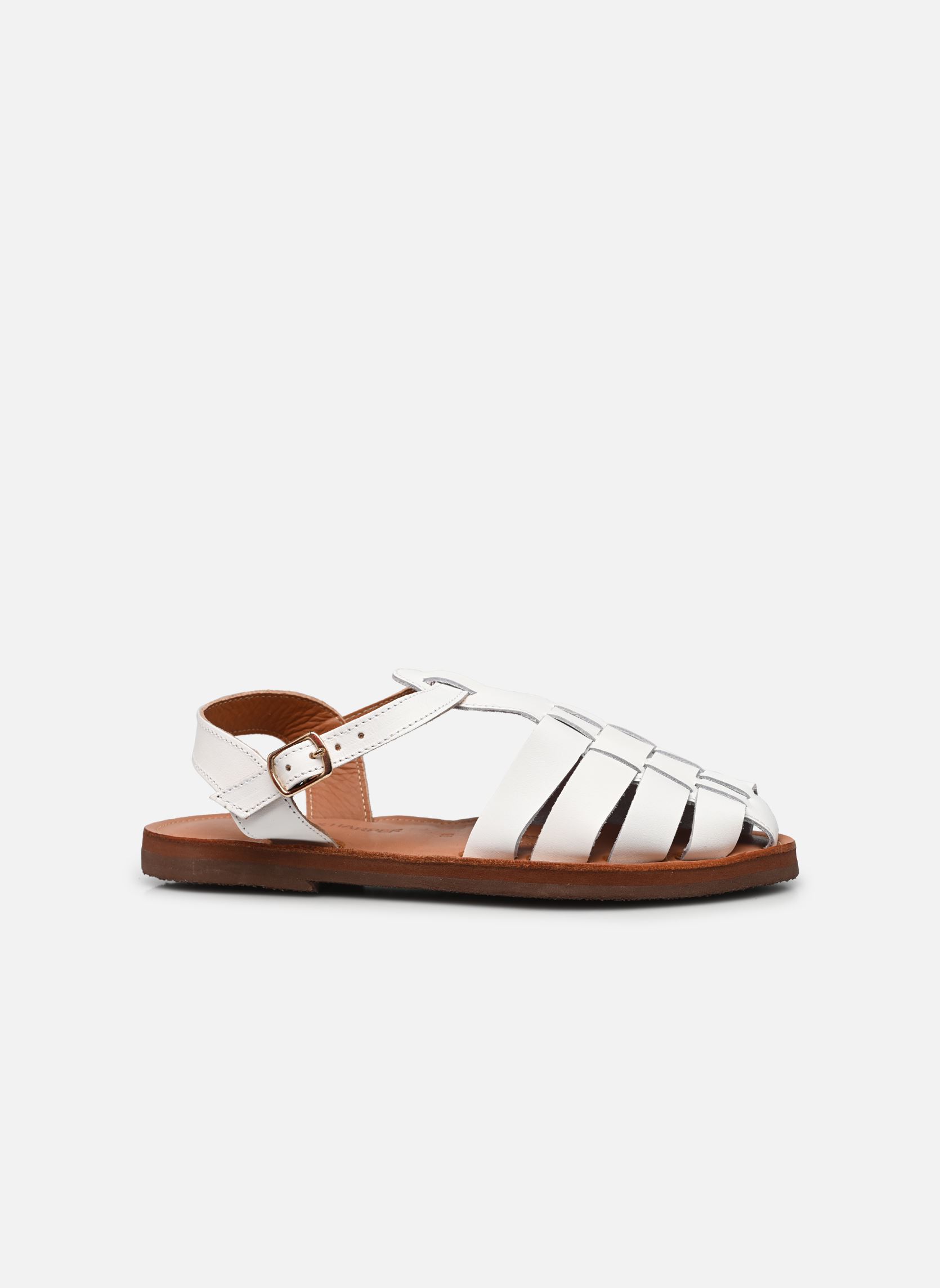 Flache Sandalen Cancun AS14 P24 damen weiß Leon & Harper Flache Sandalen Cancun AS14 P24 damen weiß WHITE