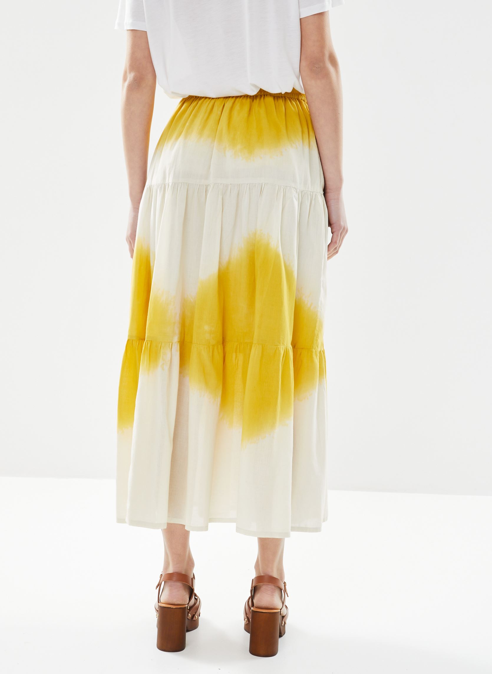 Jupes longues Juize TC160 TD femme jaune Leon & Harper Jupes longues Juize TC160 TD femme jaune MUSTARD