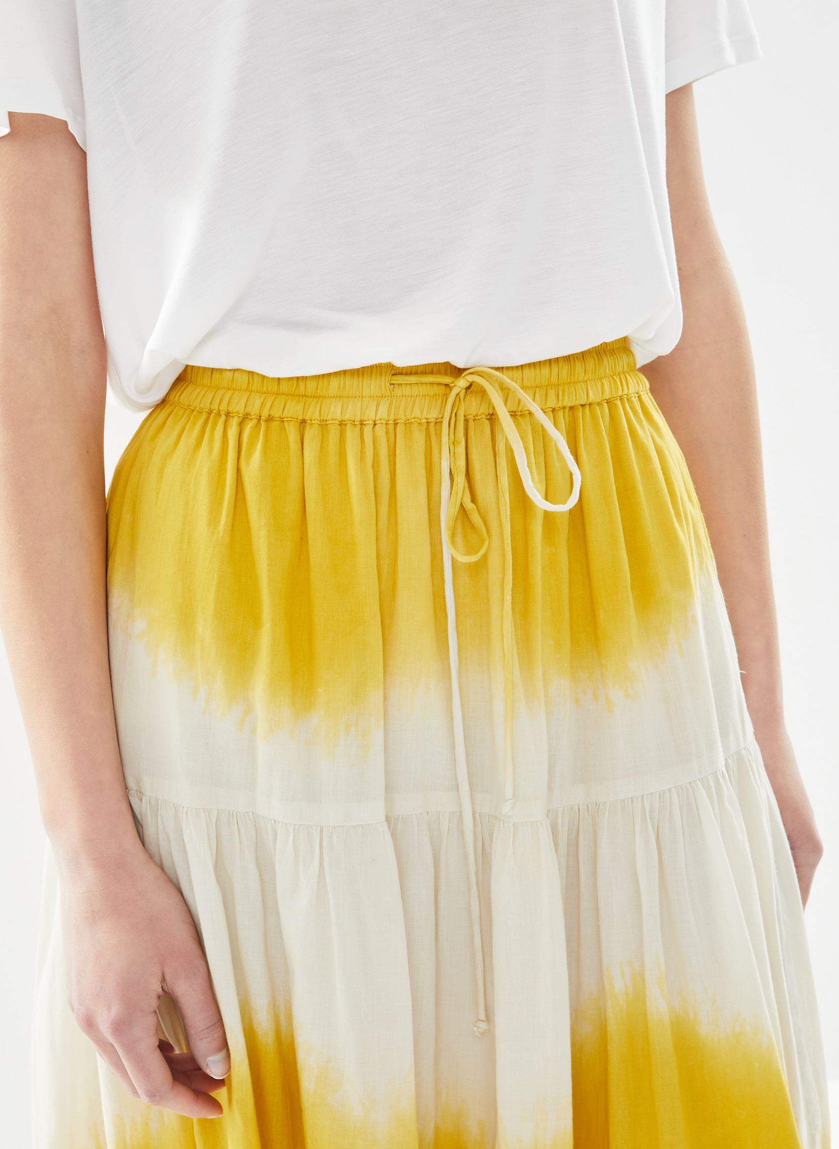 Jupes longues Juize TC160 TD femme jaune Leon & Harper Jupes longues Juize TC160 TD femme jaune MUSTARD