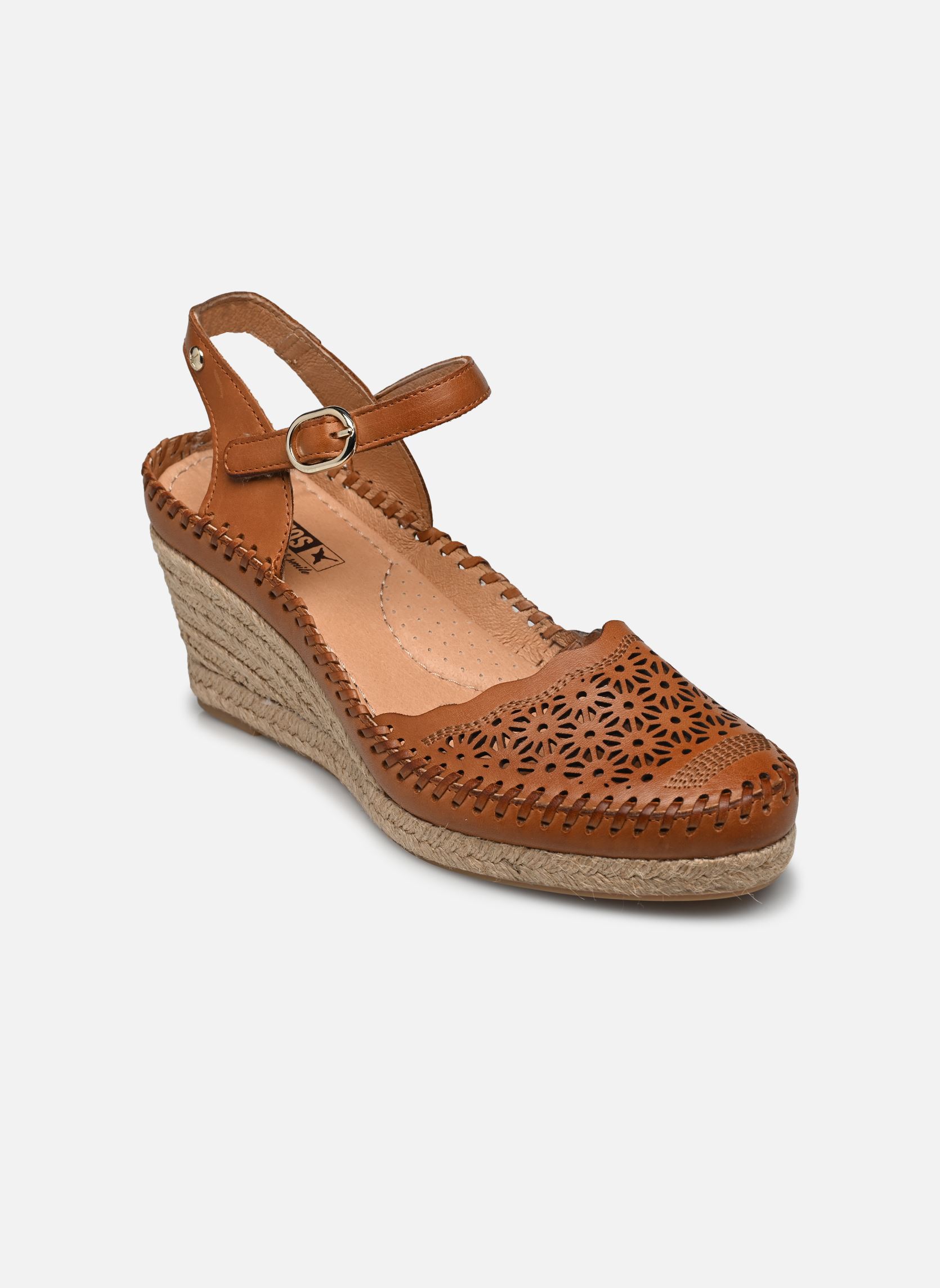 Sandalias y plataformas de cuña VILA W9Y-1508 mujer marrón Pikolinos Sandalias y plataformas de cuña VILA W9Y-1508 mujer marrón BRANDY