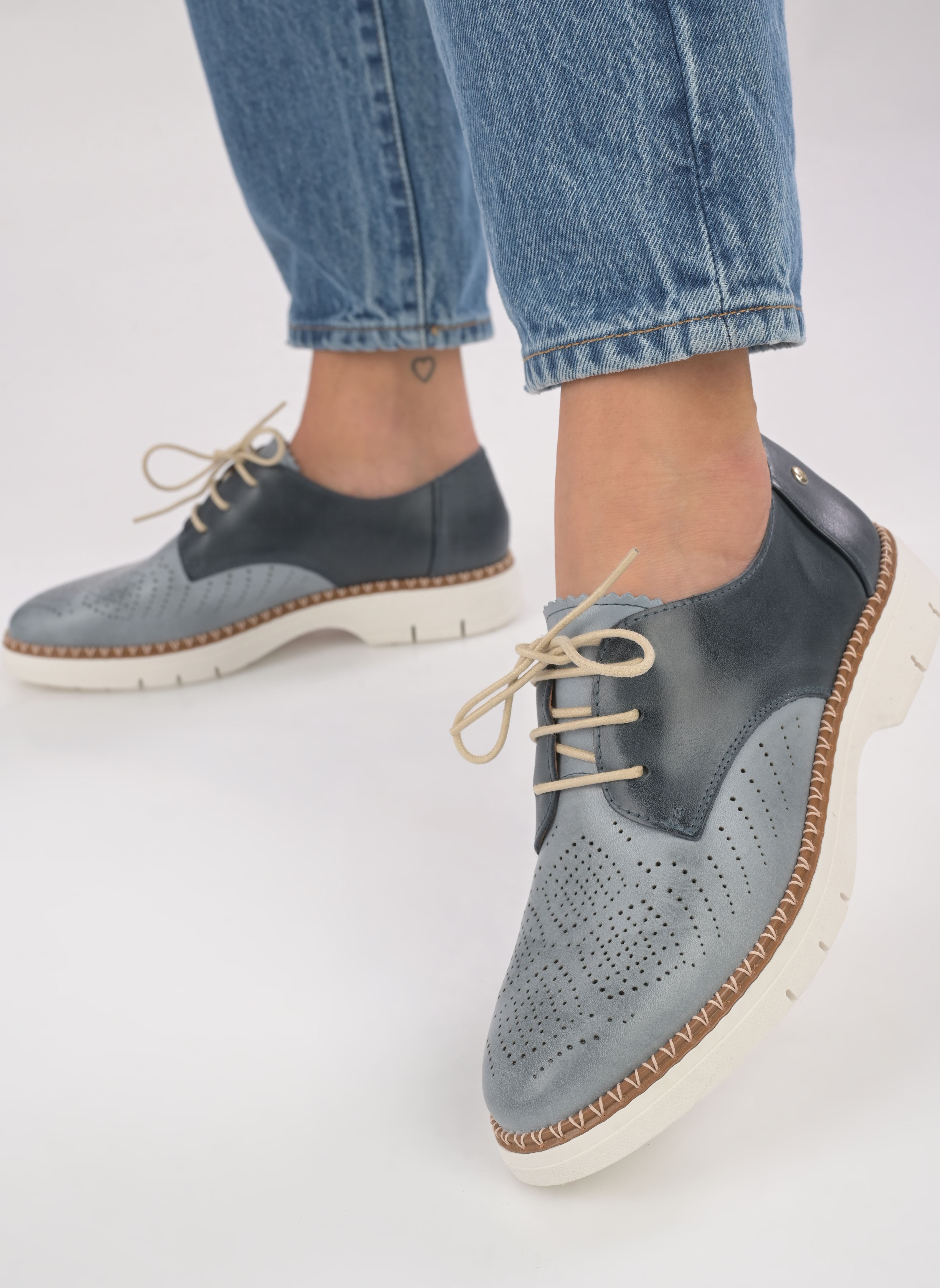 Derbys HENARES W1A-4816C1 damen blau Pikolinos Derbys HENARES W1A-4816C1 damen blau DENIM