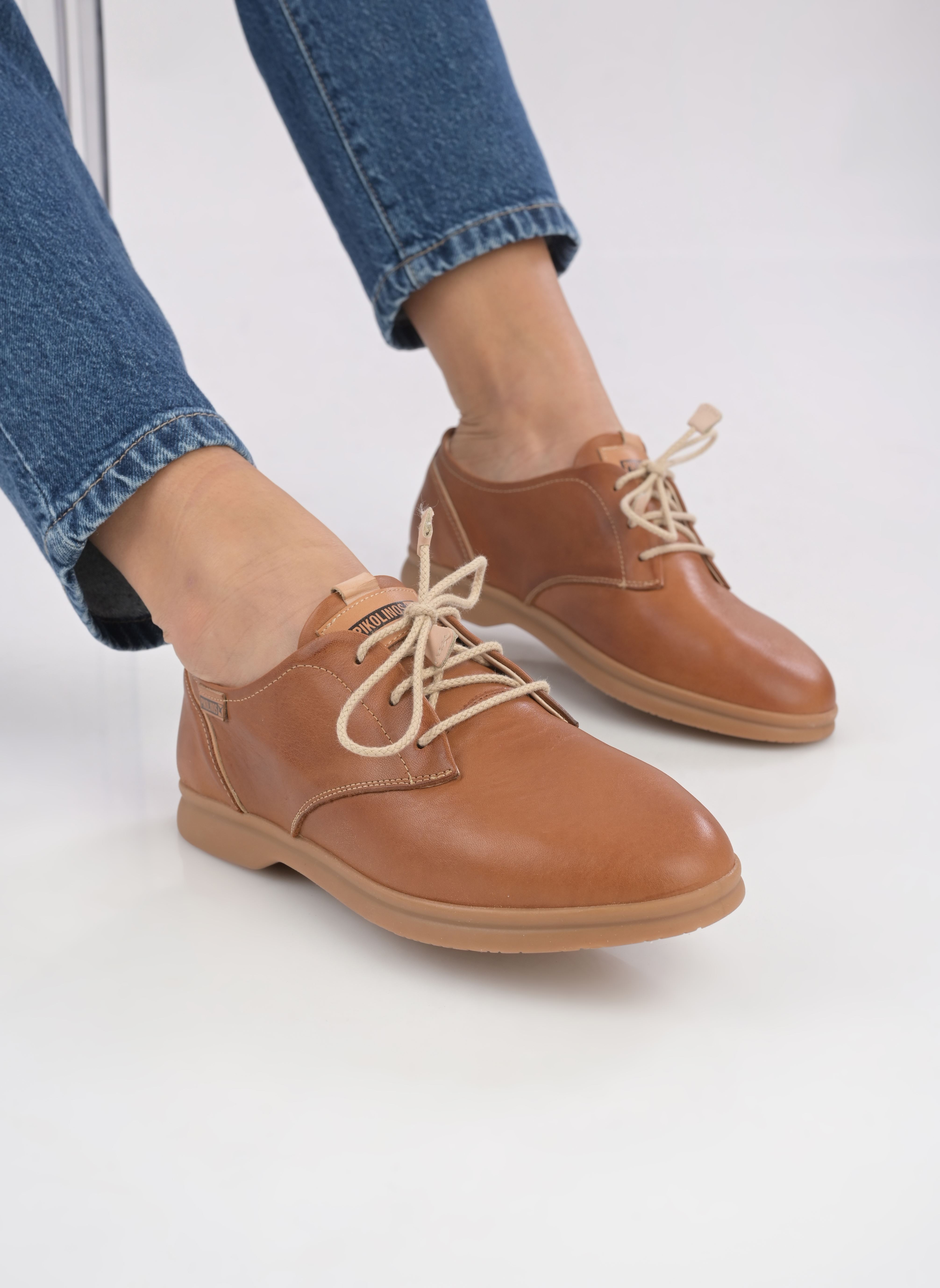 Derby schoenen GANDIA W2Y-4787 dames bruin Pikolinos Derby schoenen GANDIA W2Y-4787 dames bruin BRANDY