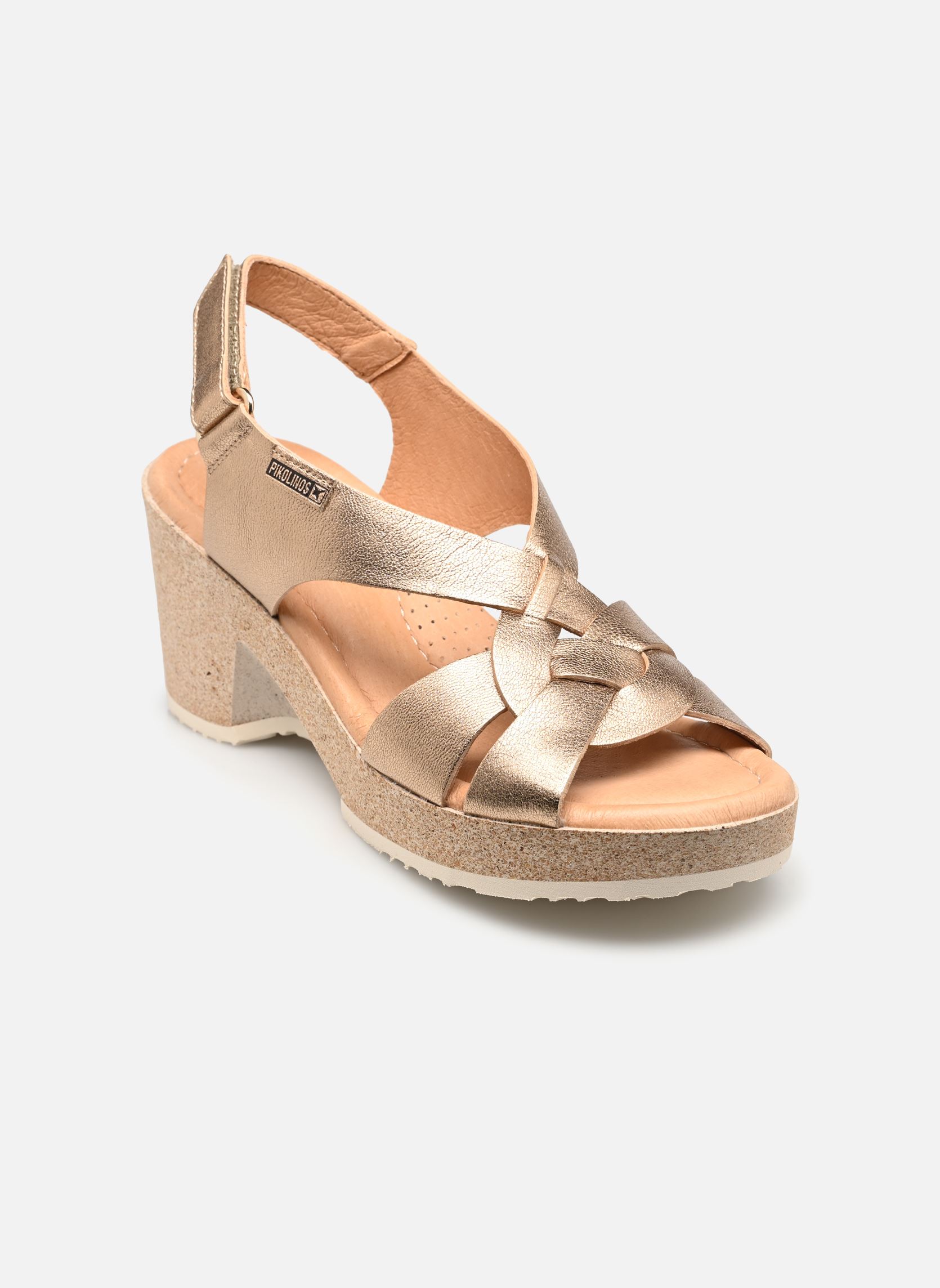 Sandales compensées et plateformes ARENALES W3B-1518CL femme rose Pikolinos Sandales compensées et plateformes ARENALES W3B-1518CL femme rose CHAMPAGNE