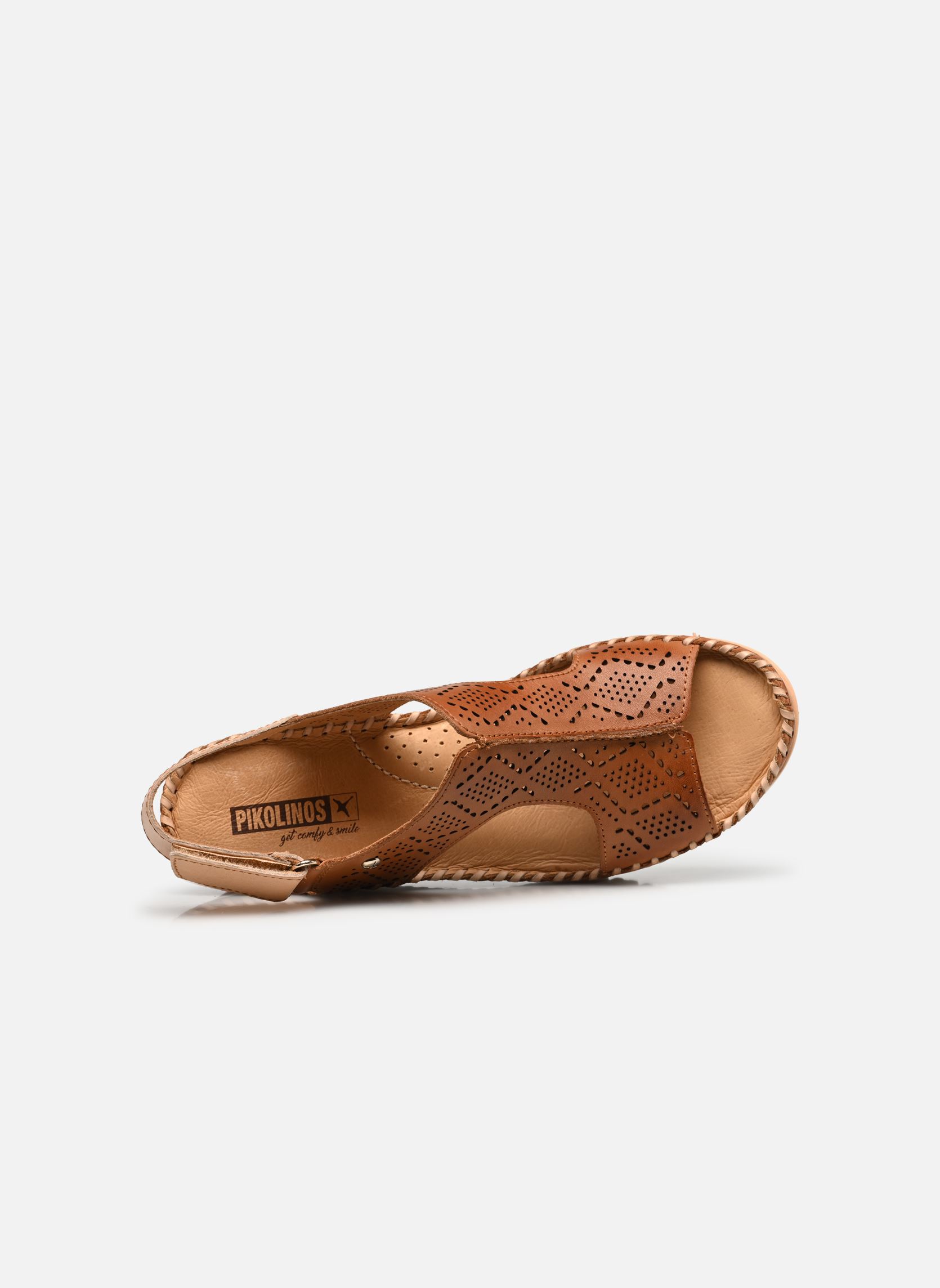 Sandalen met sleehak en plateau AGUADULCE W3Z-1775C1 dames bruin Pikolinos Sandalen met sleehak en plateau AGUADULCE W3Z-1775C1 dames bruin BRANDY