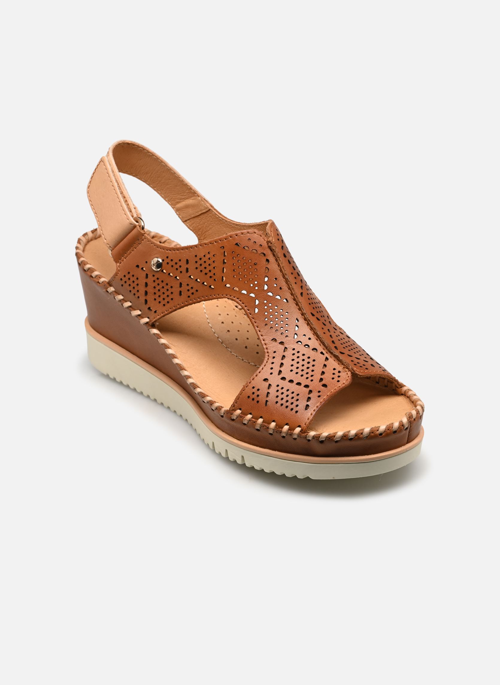 Sandalen met sleehak en plateau AGUADULCE W3Z-1775C1 dames bruin Pikolinos Sandalen met sleehak en plateau AGUADULCE W3Z-1775C1 dames bruin BRANDY