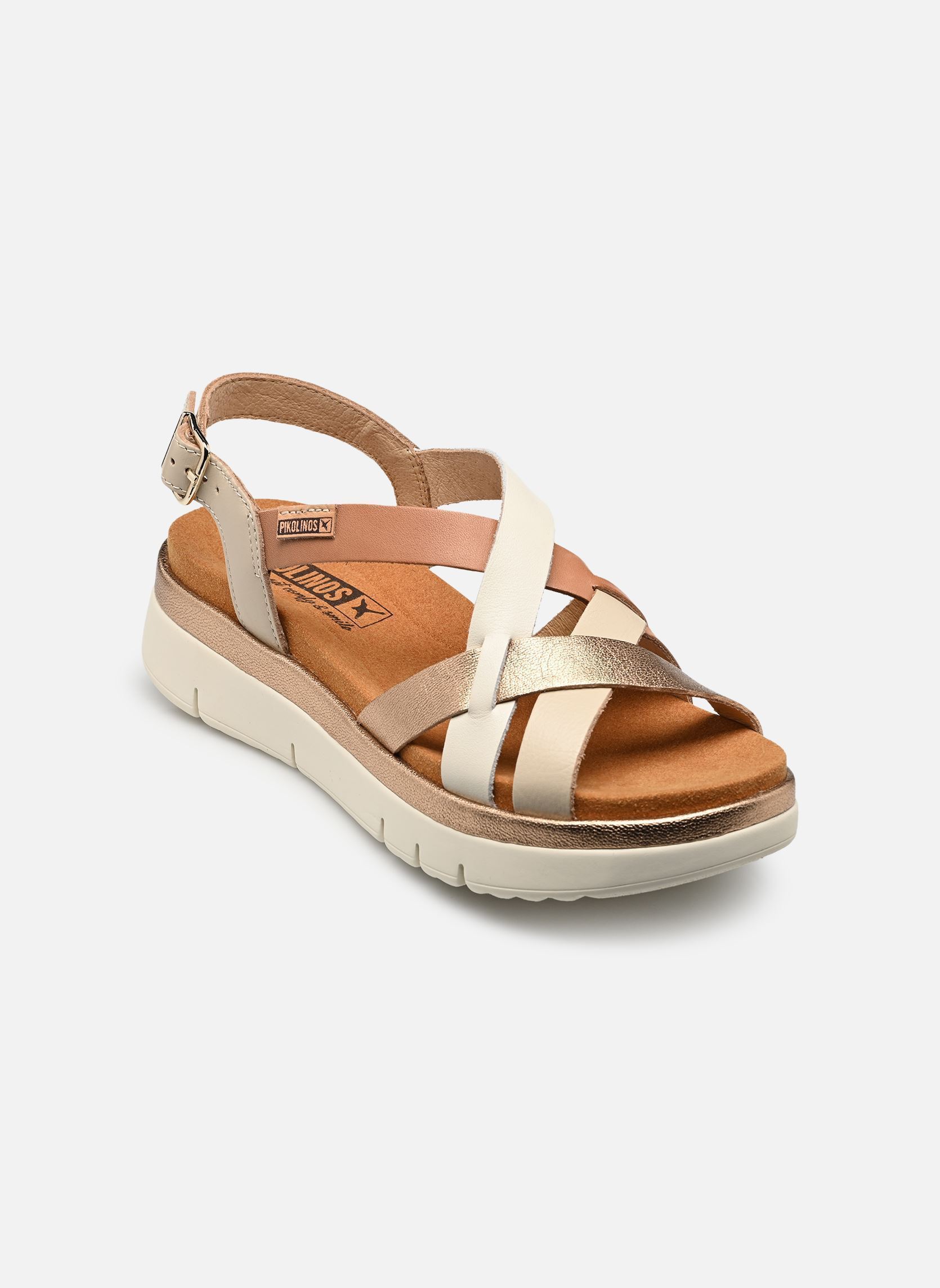 Sandales compensées et plateformes PALMA W4N-0650C1 femme multicolore Pikolinos Sandales compensées et plateformes PALMA W4N-0650C1 femme multicolore MARFIL