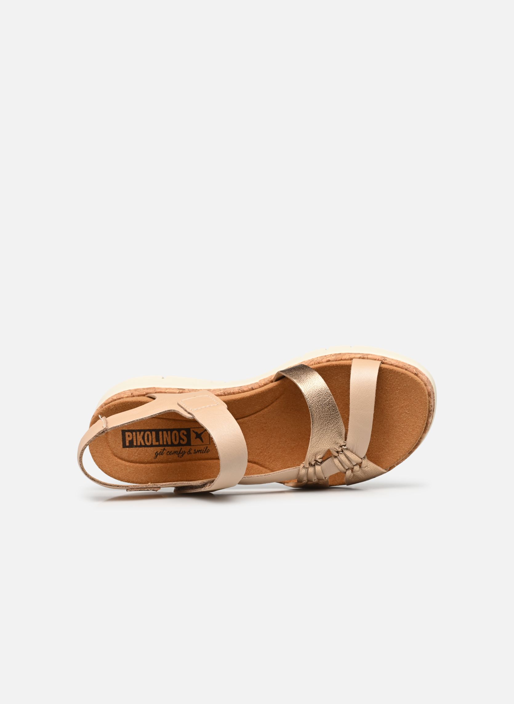 Sandales compensées et plateformes PALMA W4N-0968 femme beige Pikolinos Sandales compensées et plateformes PALMA W4N-0968 femme beige CHAMPAGNE