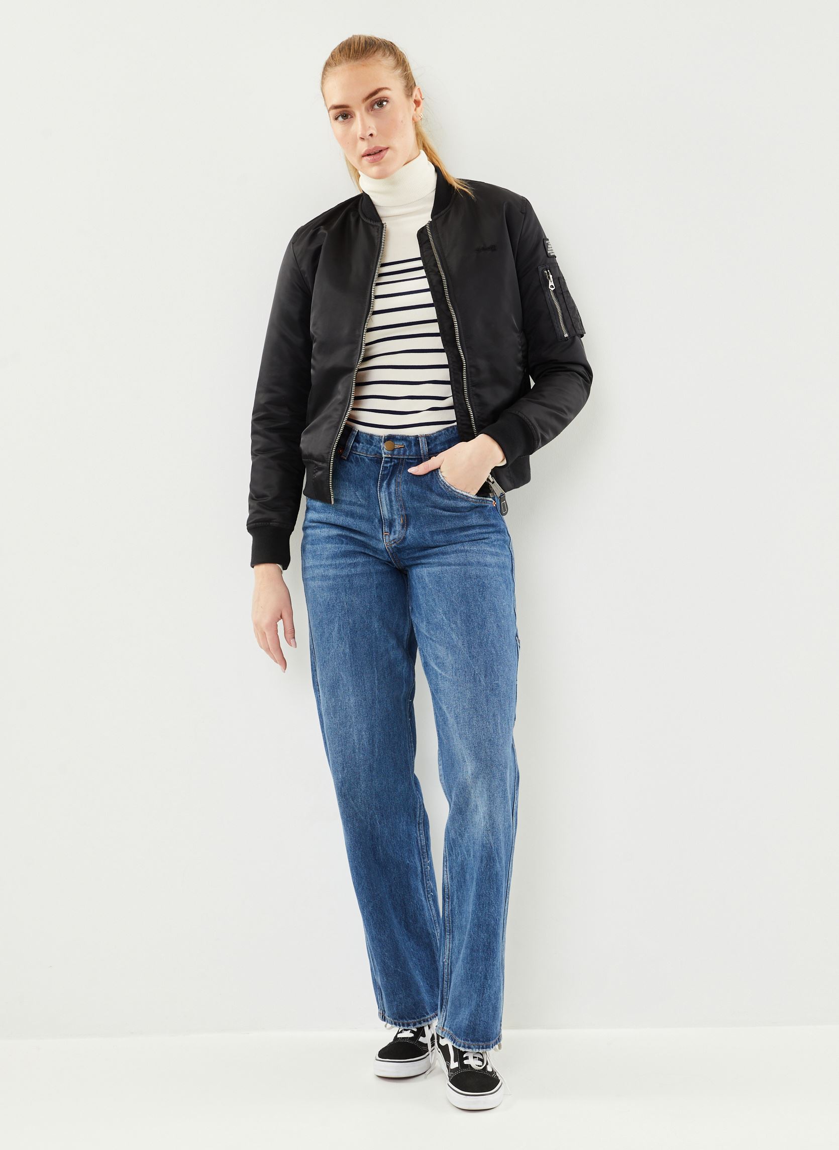 Blousons Bomber Femme-AIRFORCEWRS femme noir Schott Blousons Bomber Femme-AIRFORCEWRS femme noir BLACK