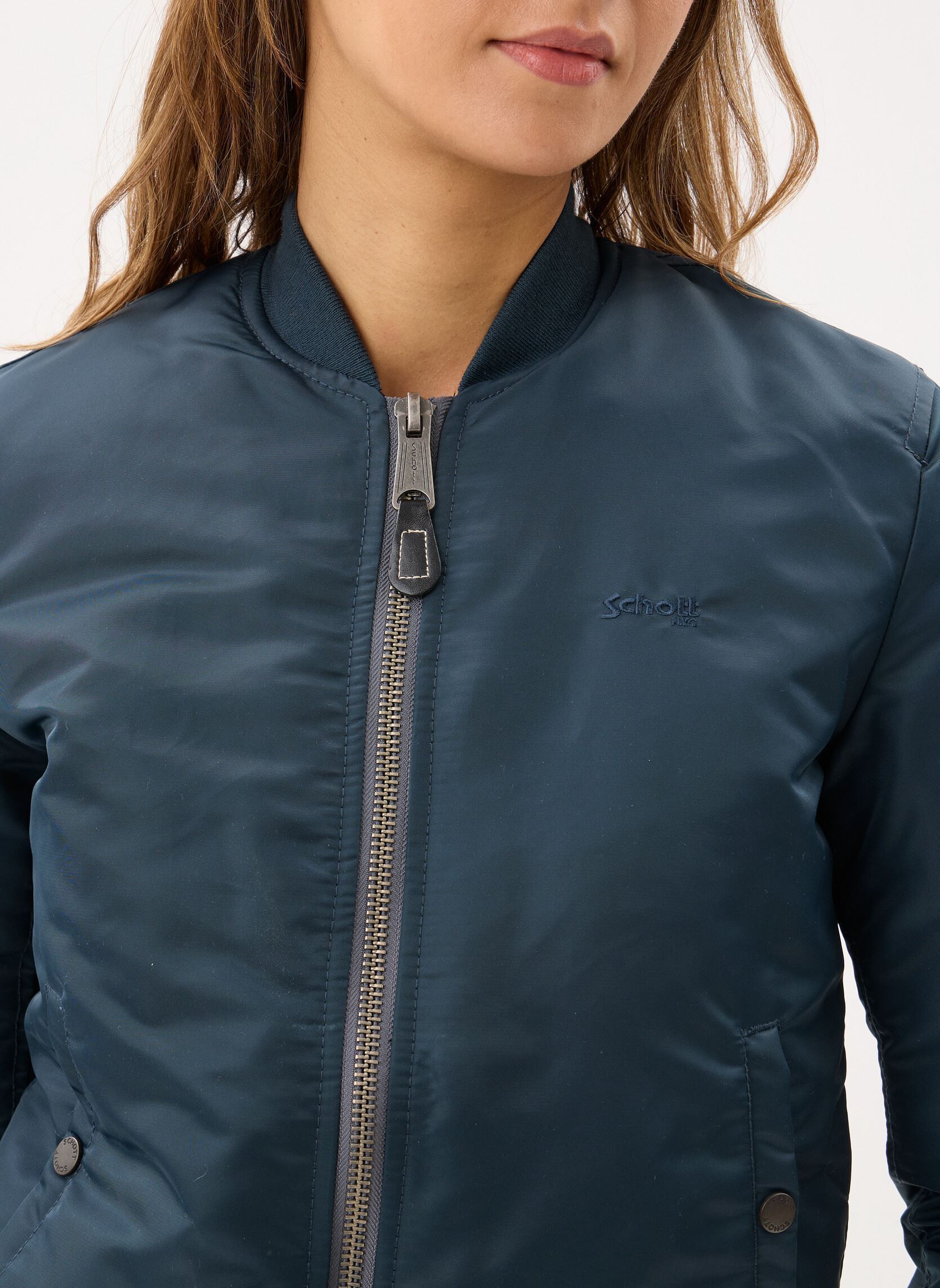 Blousons Bomber Femme-AIRFORCEWRS femme bleu Schott Blousons Bomber Femme-AIRFORCEWRS femme bleu NAVY