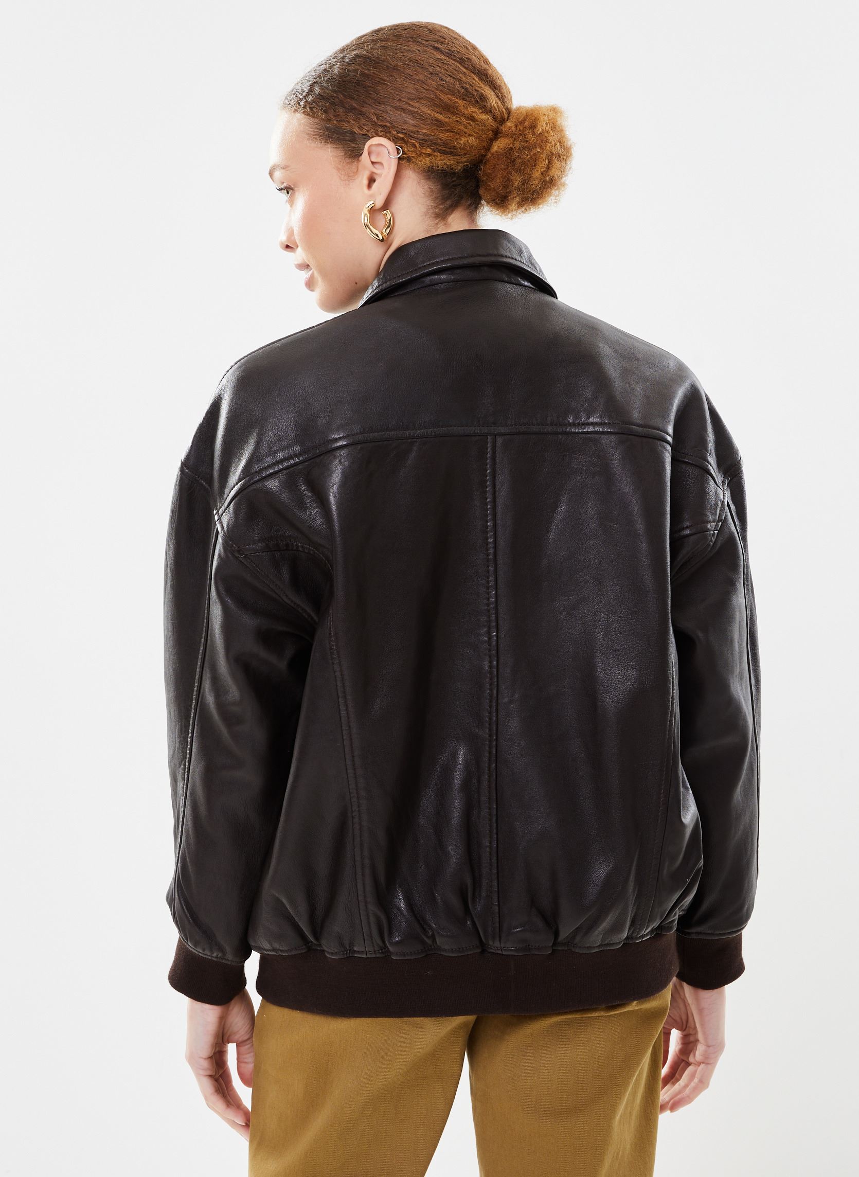 Echt leren zwart pilot jas - Commander Striking - BK Leder